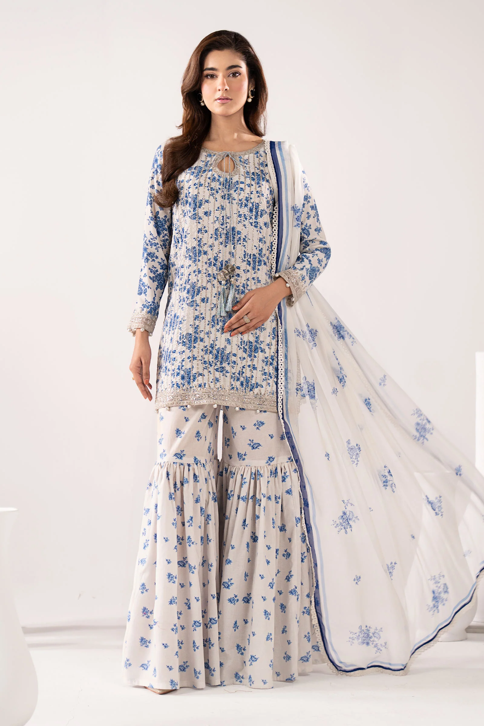 3 Piece Embroidered Lawn Suit