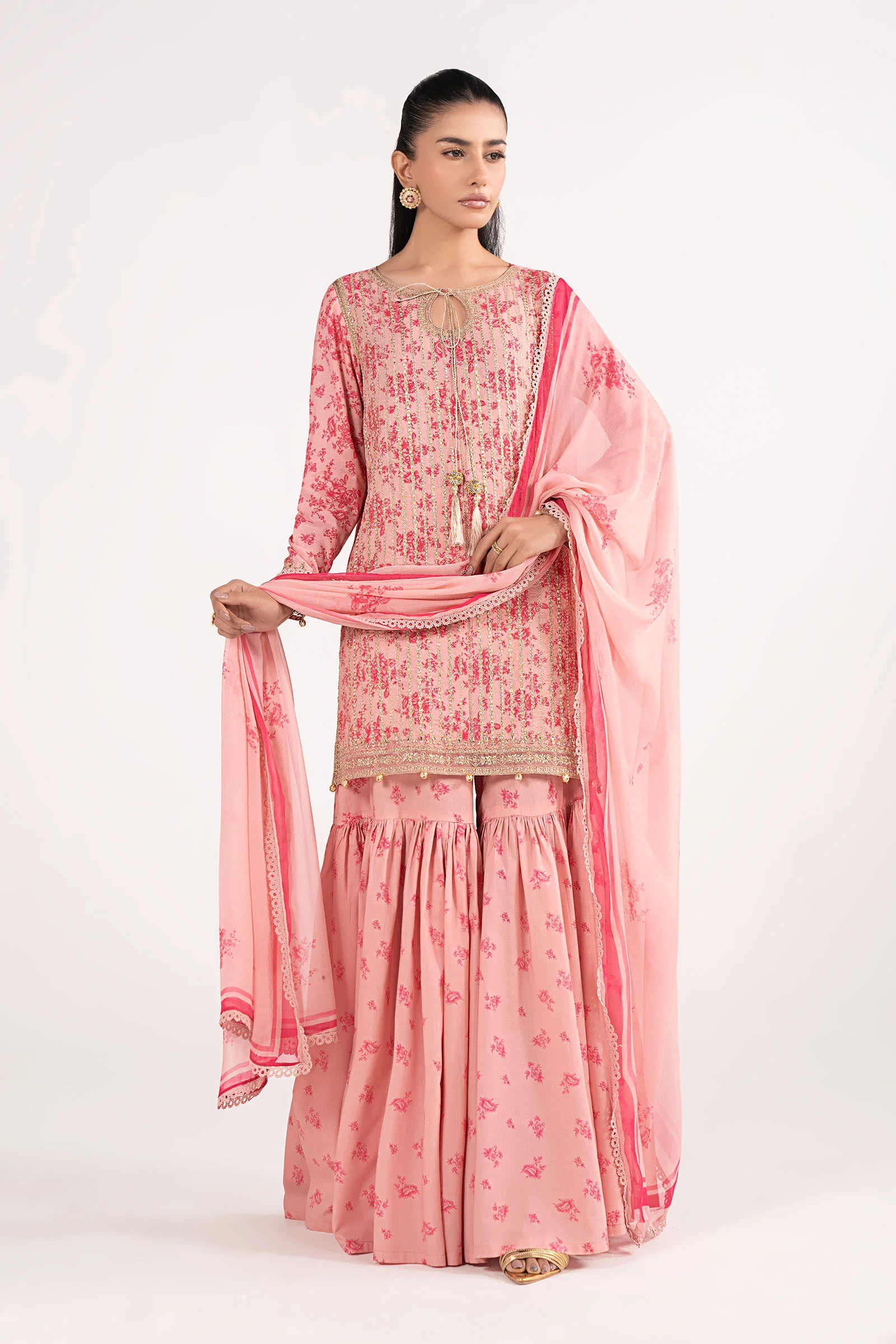 3 Piece Embroidered Lawn Suit - Image 12