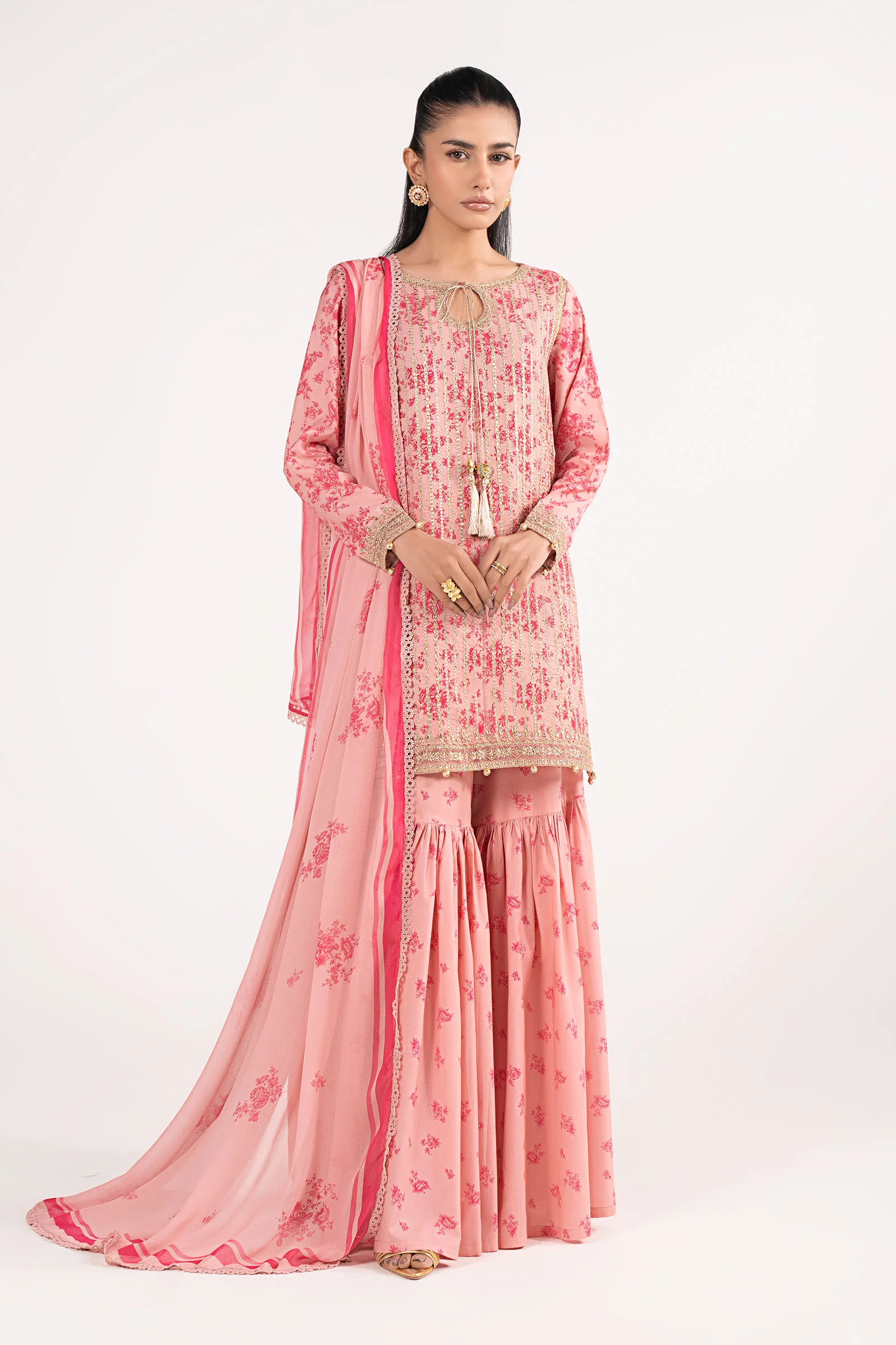 3 Piece Embroidered Lawn Suit - Image 5