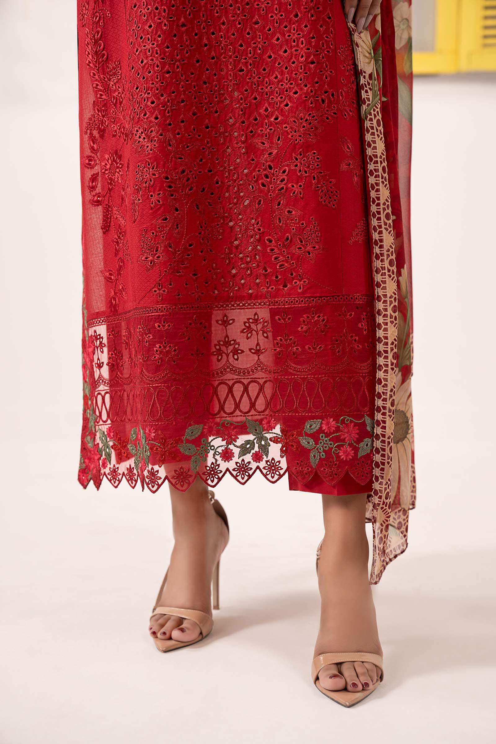 3 Piece Embroidered Dobby Lawn Suit - Image 7