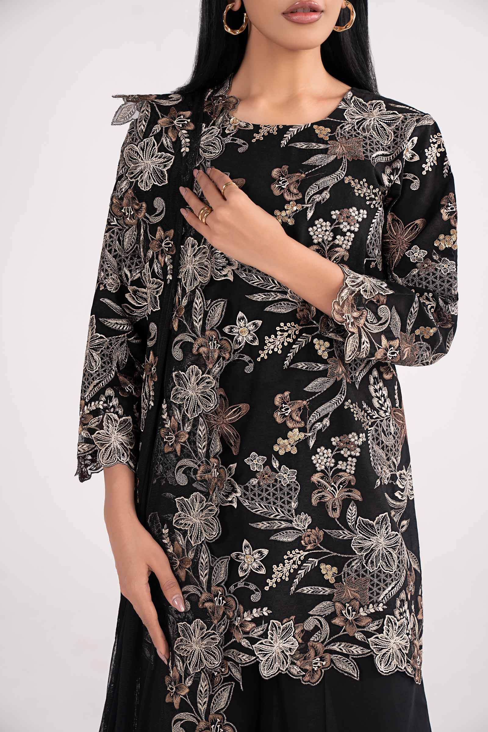 3 Piece Embroidered Dobby Lawn Suit - Image 5