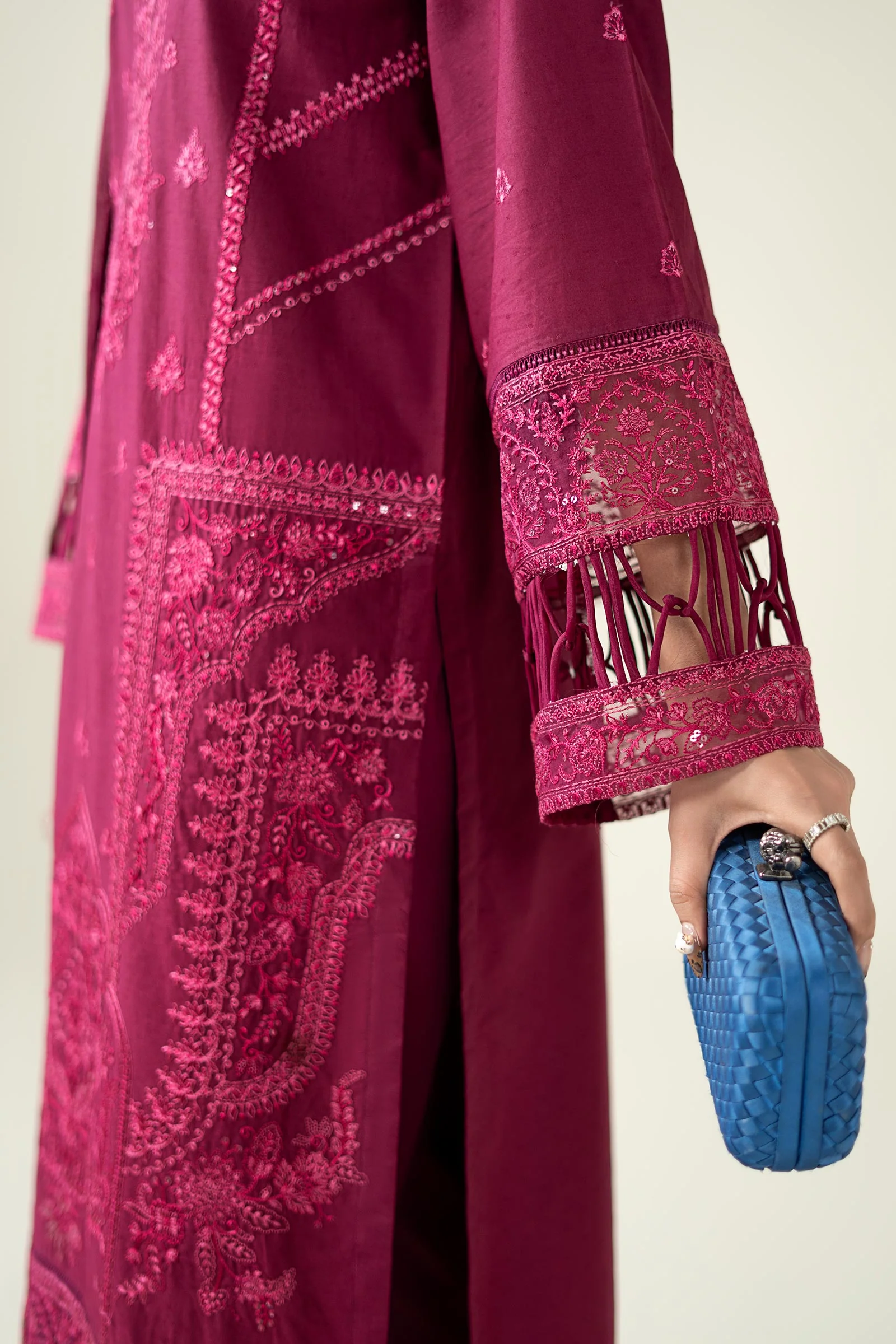 3 Piece Embroidered Dobby Suit - Image 4