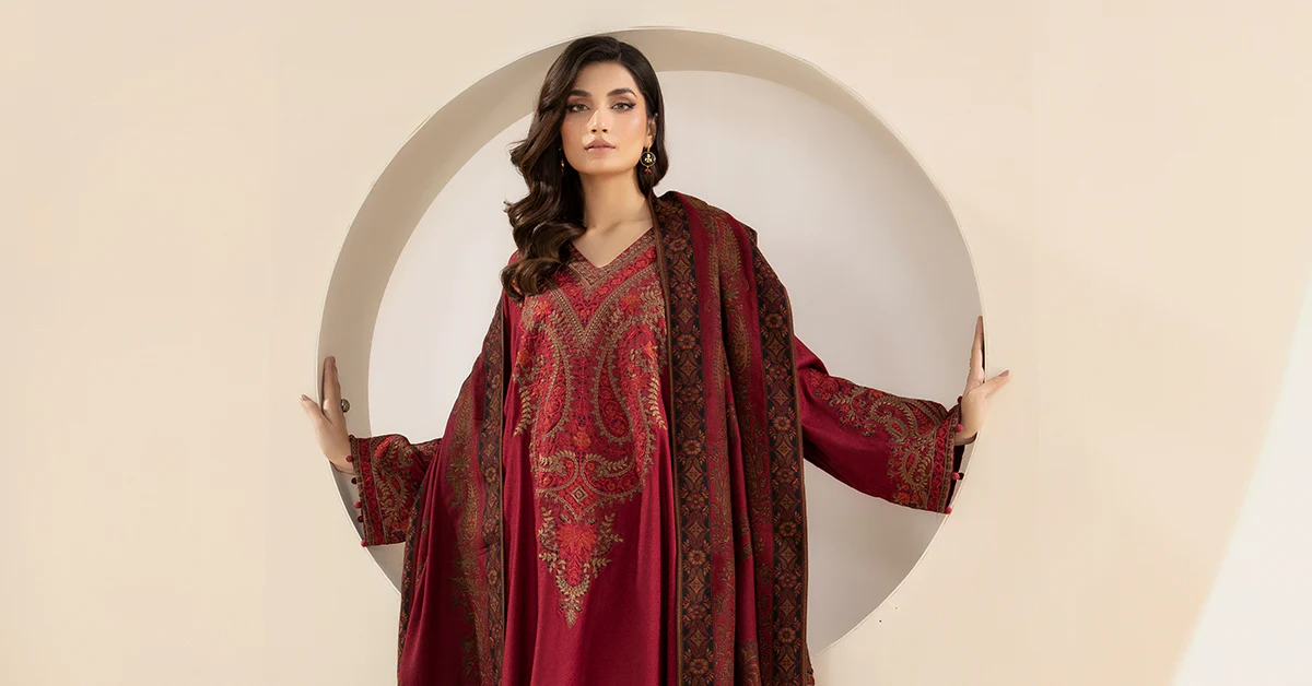 3 Piece Embroidered Linen Suit - Image 8