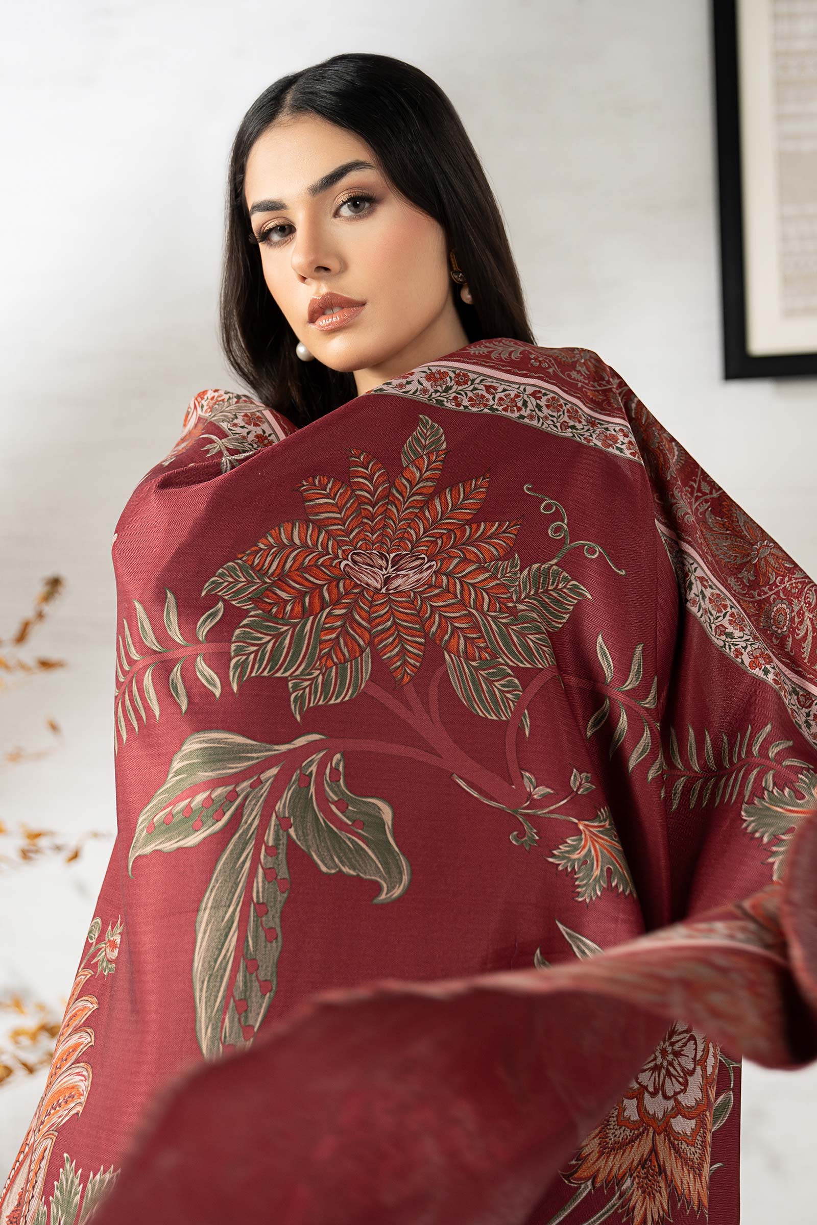 3 Piece Embroidered Viscose Suit - Image 2
