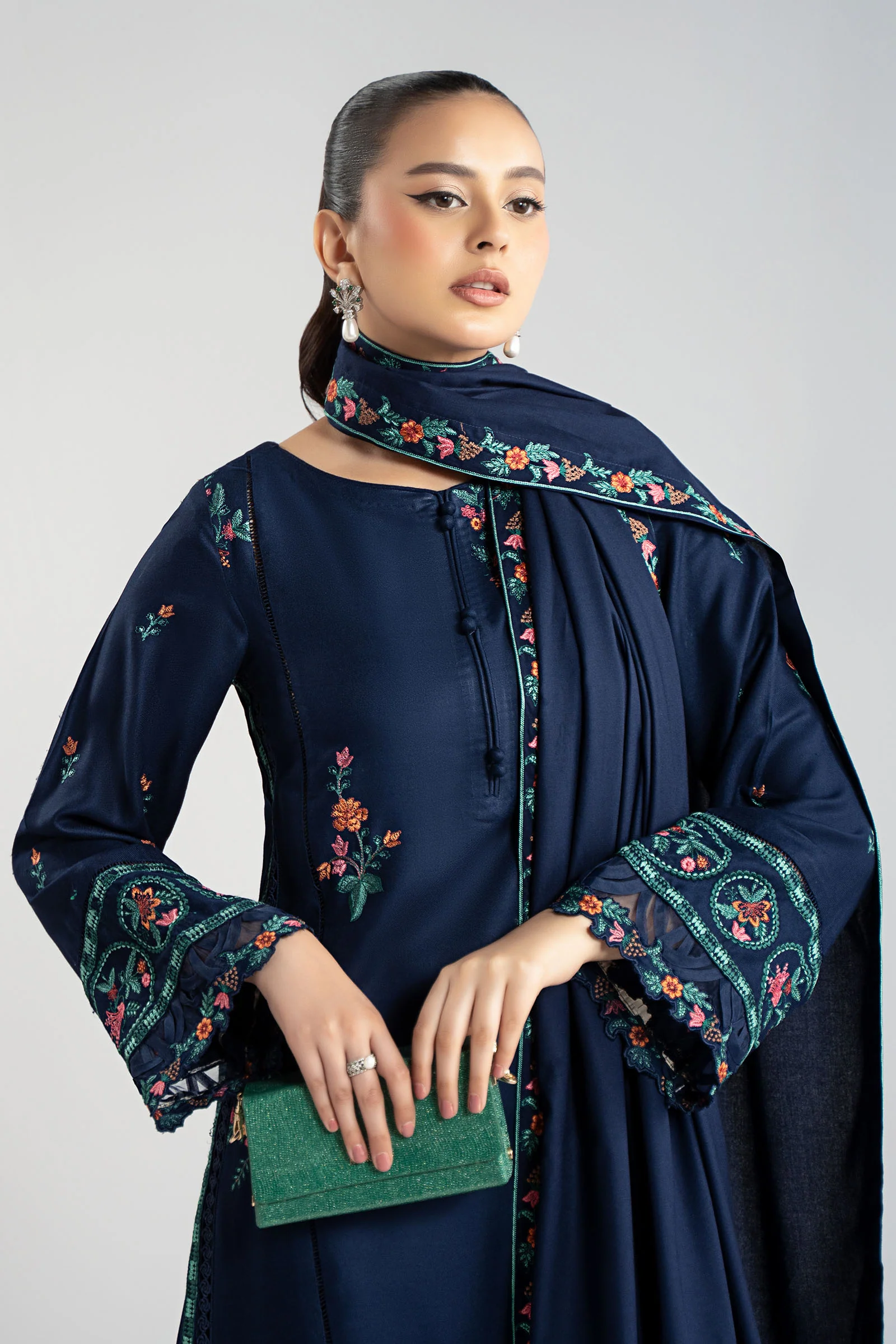 3 Piece Embroidered Marina Suit - Image 3