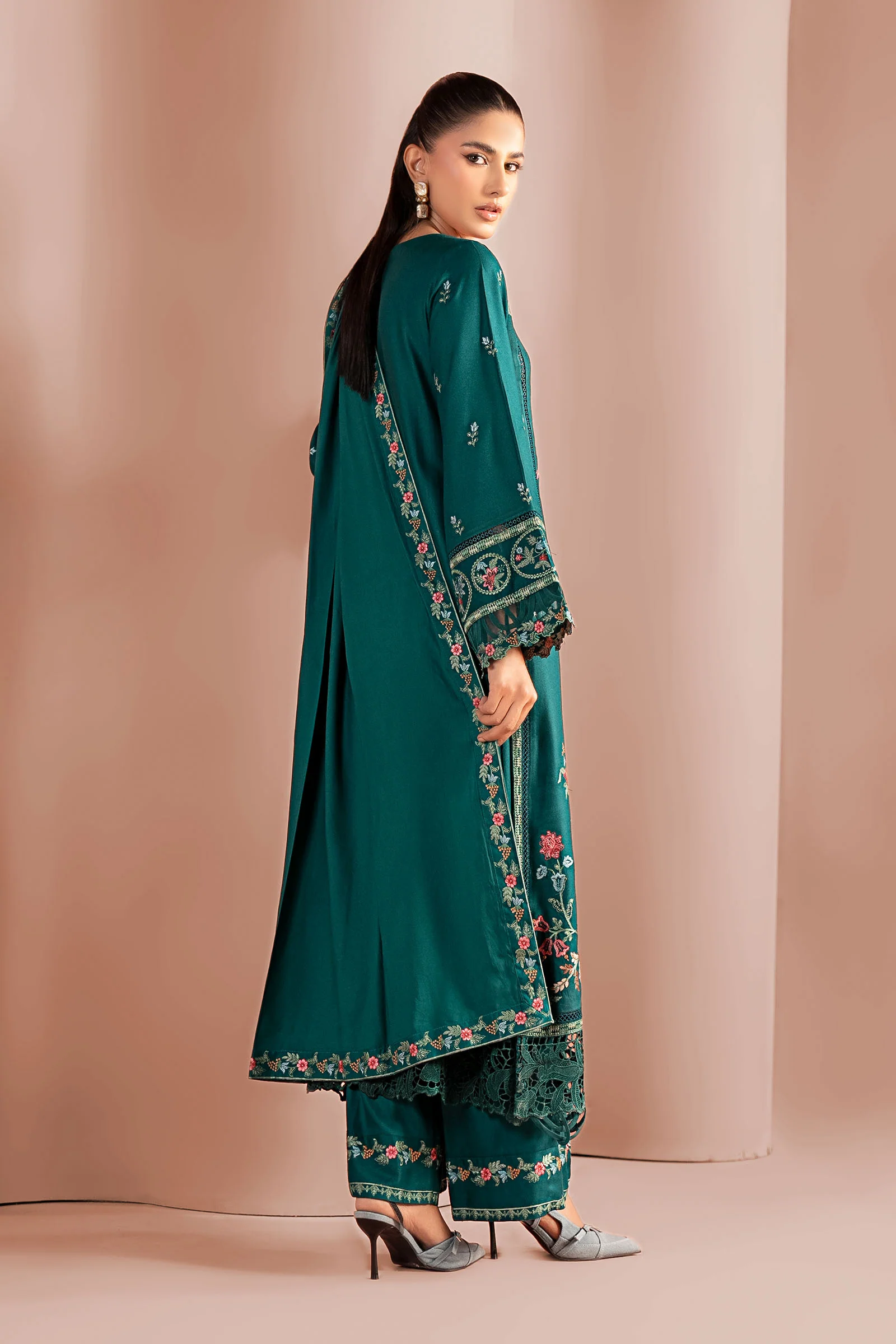 3 Piece Embroidered Marina Suit - Image 8