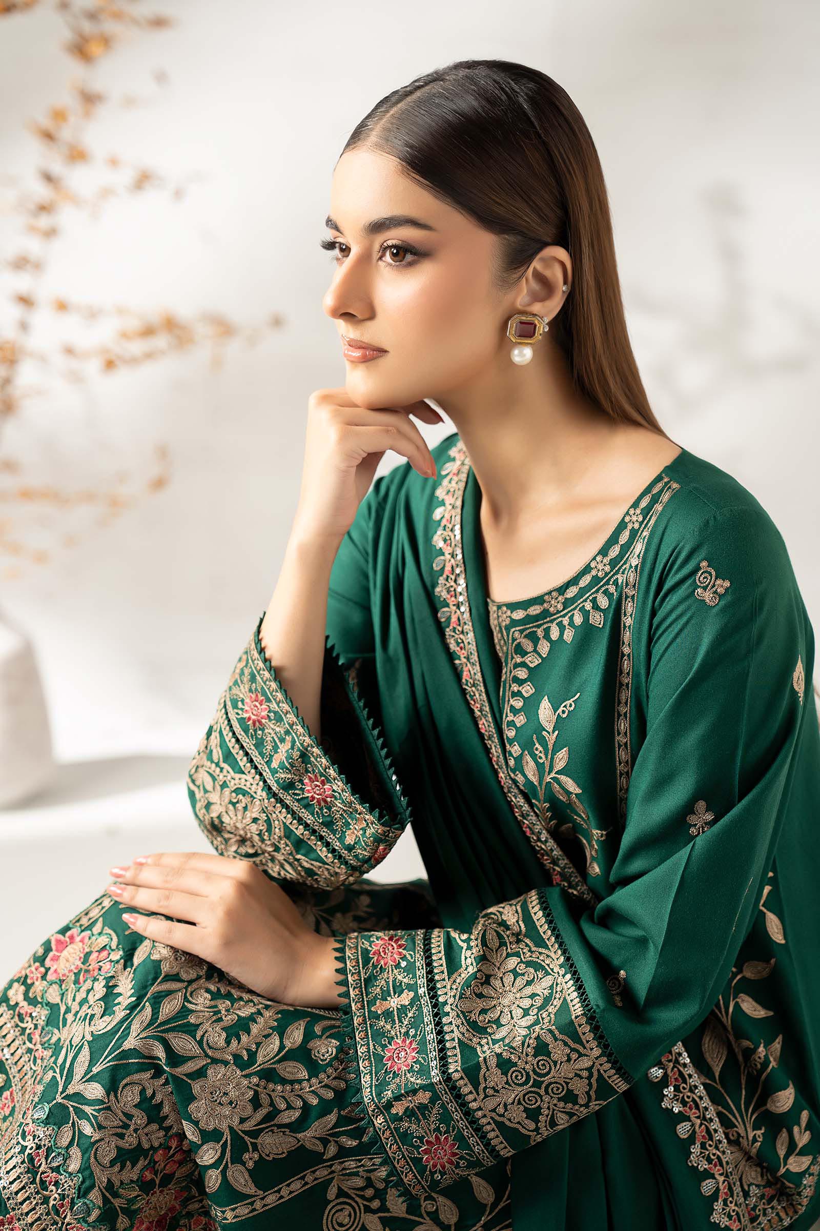 3 Piece Embroidered Linen Suit - Image 7