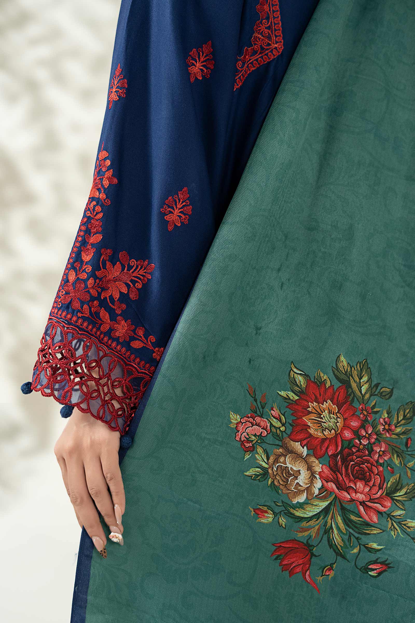 3 Piece Embroidered Marina Suit - Image 6