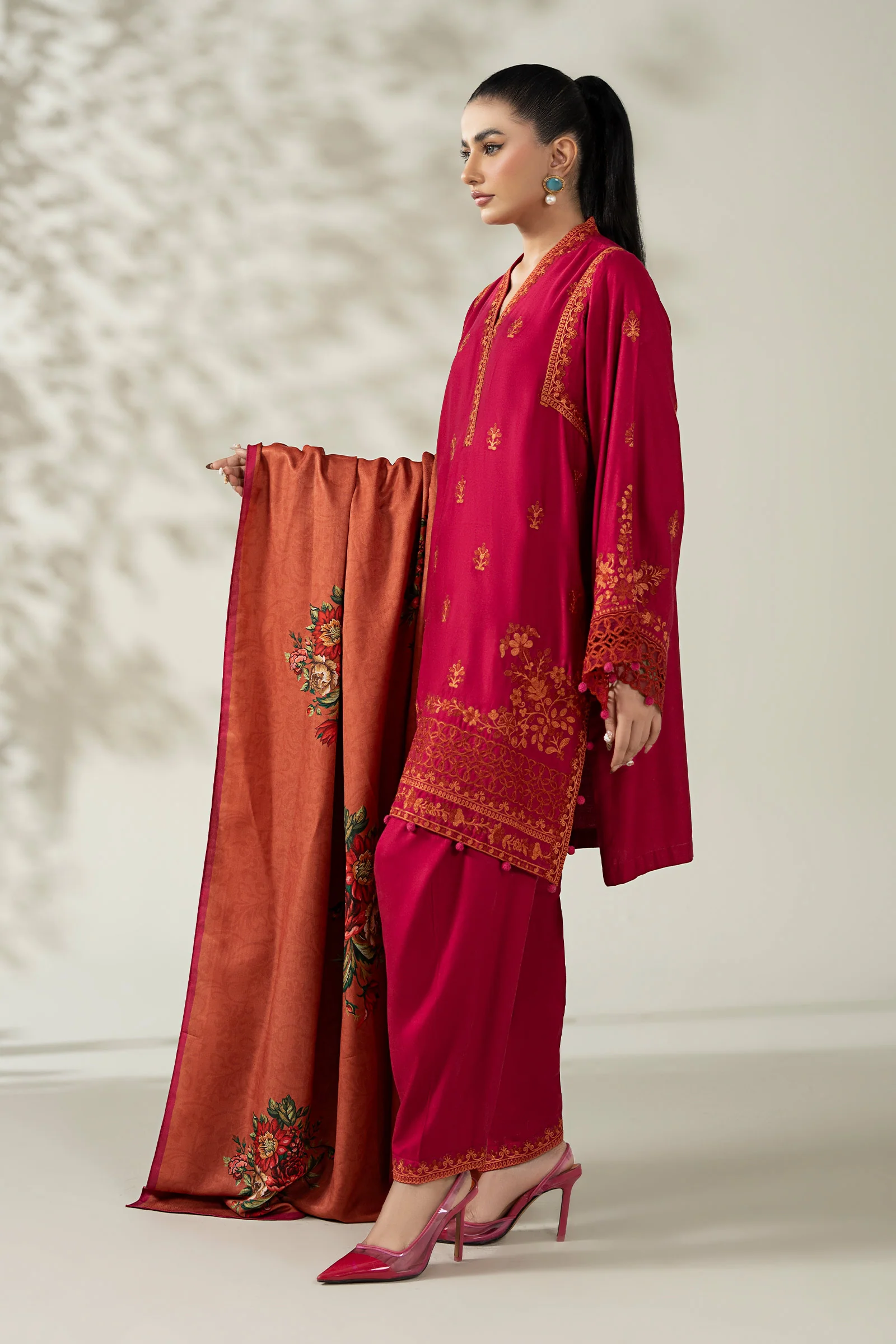 3 Piece Embroidered Marina Suit - Image 11