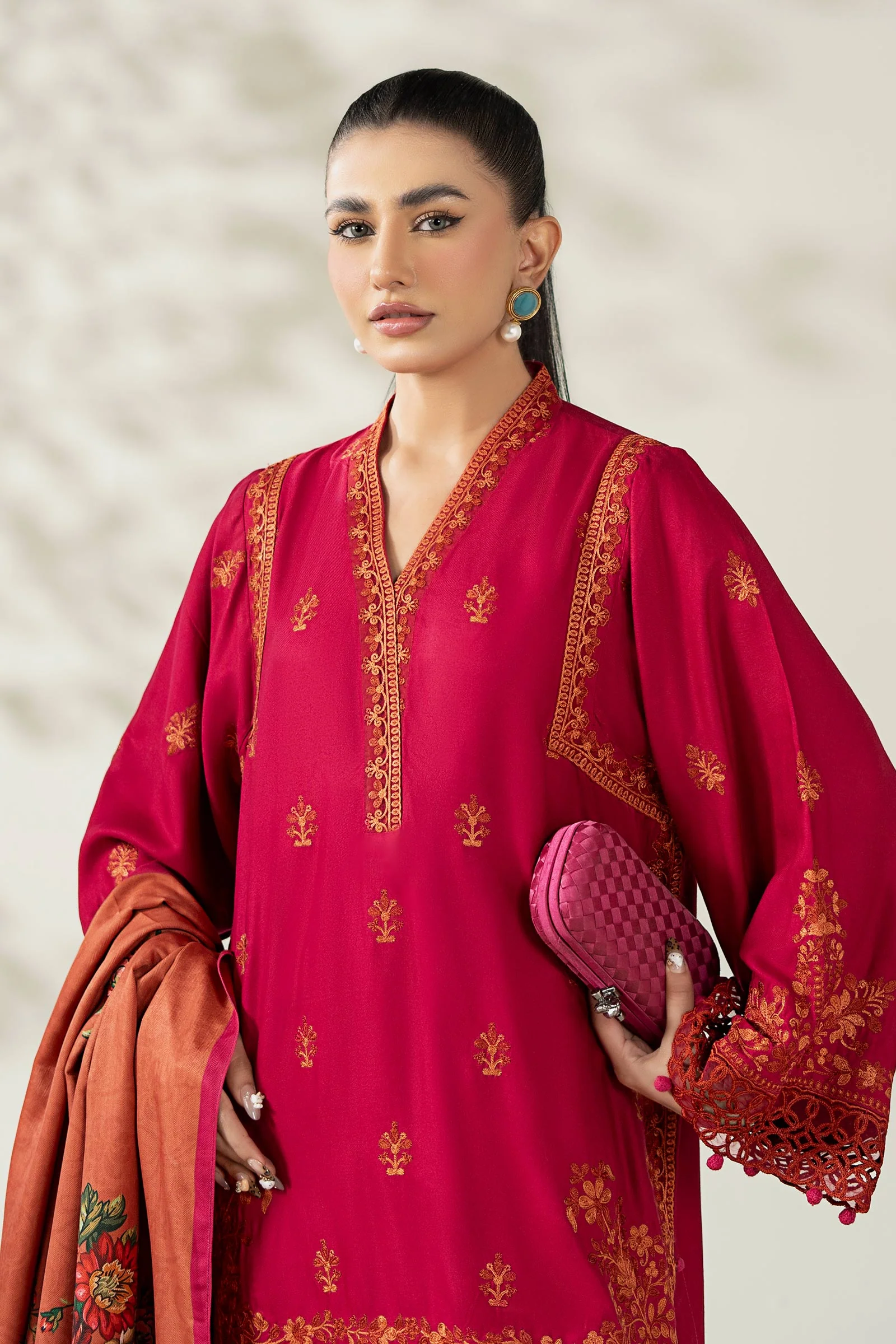 3 Piece Embroidered Marina Suit - Image 2
