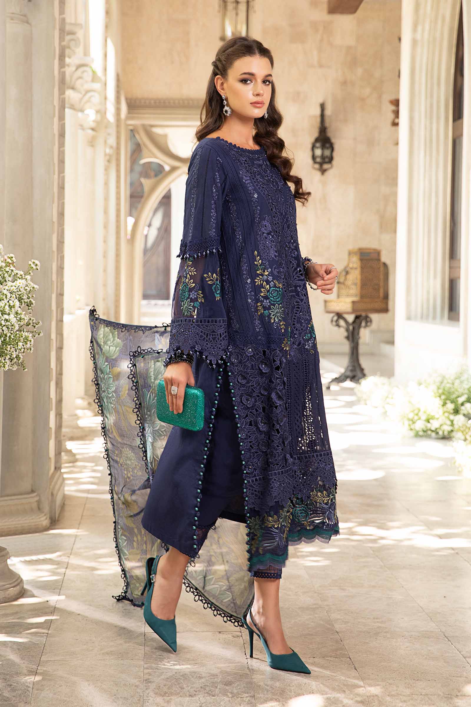 3 Piece - Unstitched Suit | EID LAWN-24-09 - Image 6