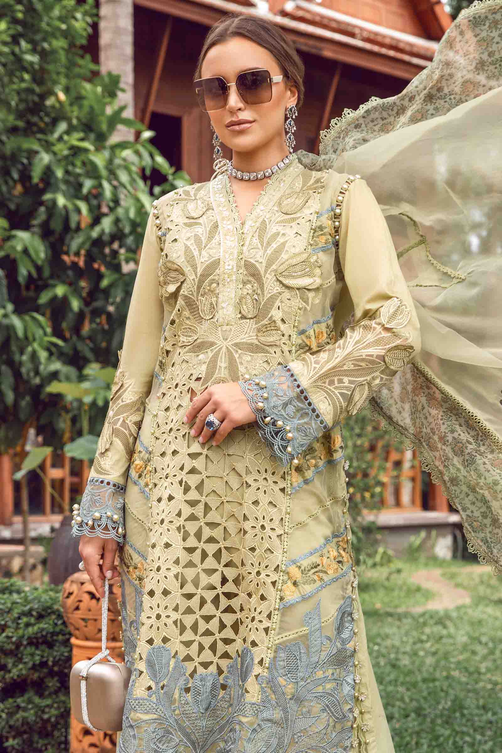 3 Piece - Unstitched Suit | EID LAWN-24-10 - Image 2