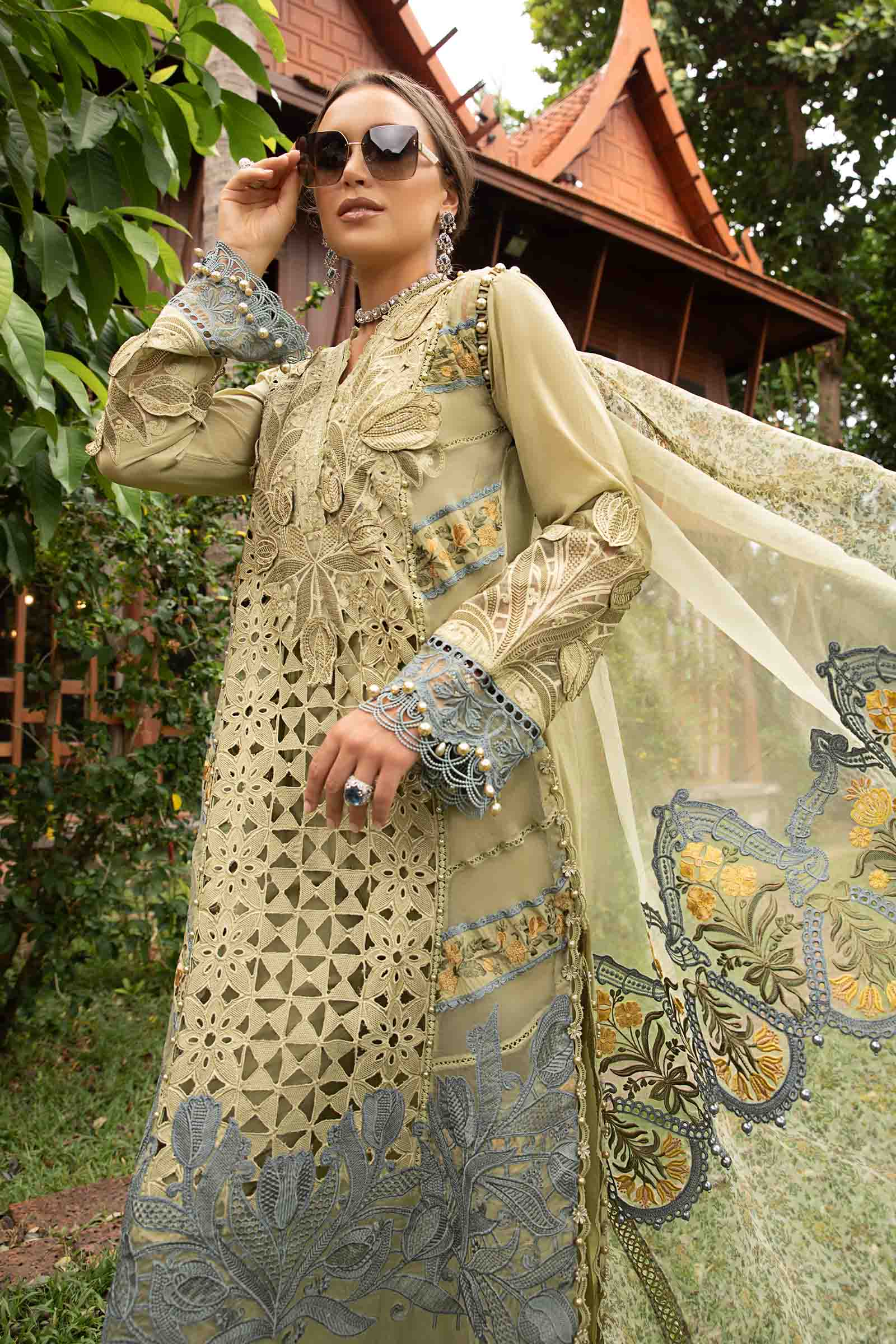 3 Piece - Unstitched Suit | EID LAWN-24-10 - Image 3