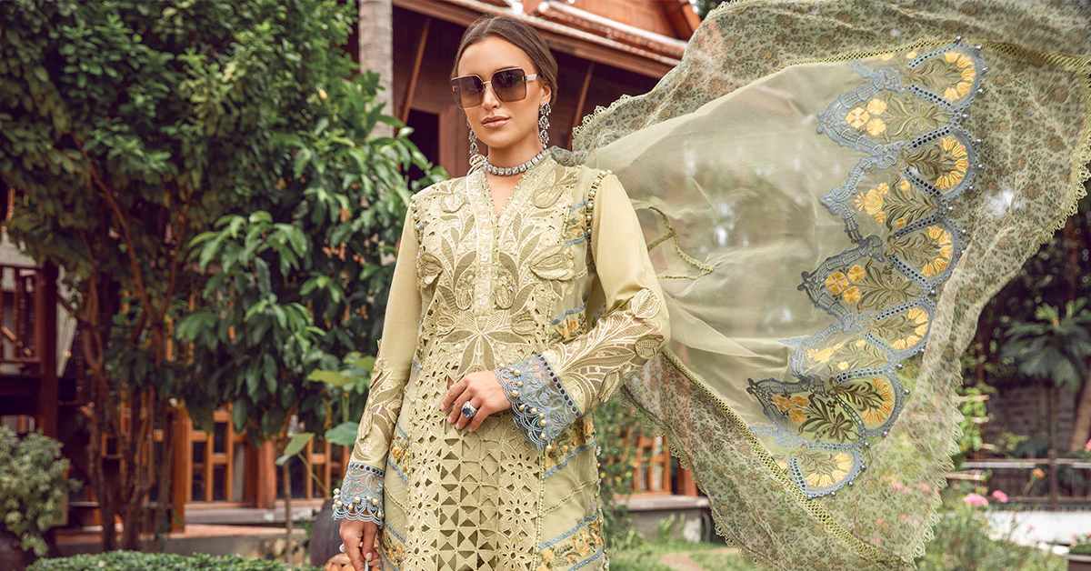 3 Piece - Unstitched Suit | EID LAWN-24-10 - Image 8