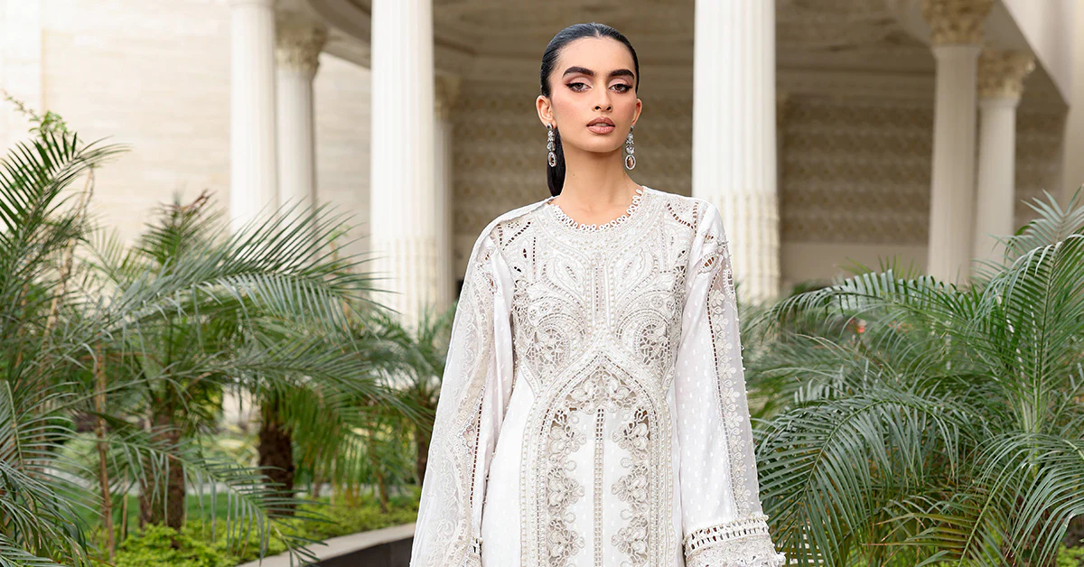 3 Piece Unstitched Embroidered Jacquard Lawn Suit - Image 13