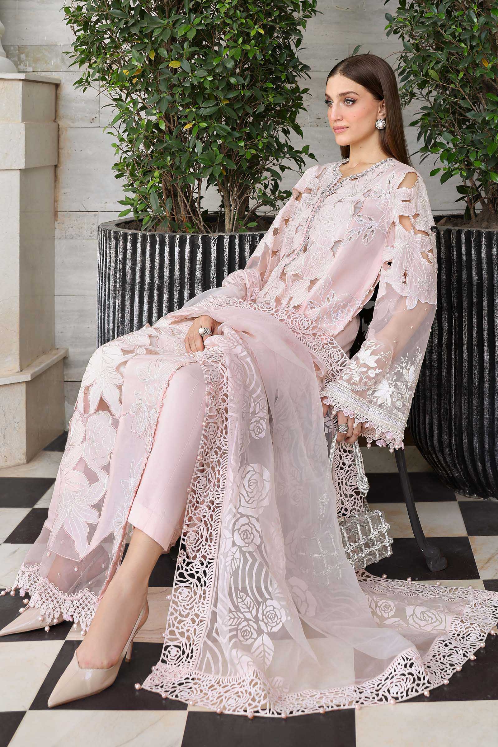 3 Piece Unstitched Embroidered Lawn Suit - Image 4