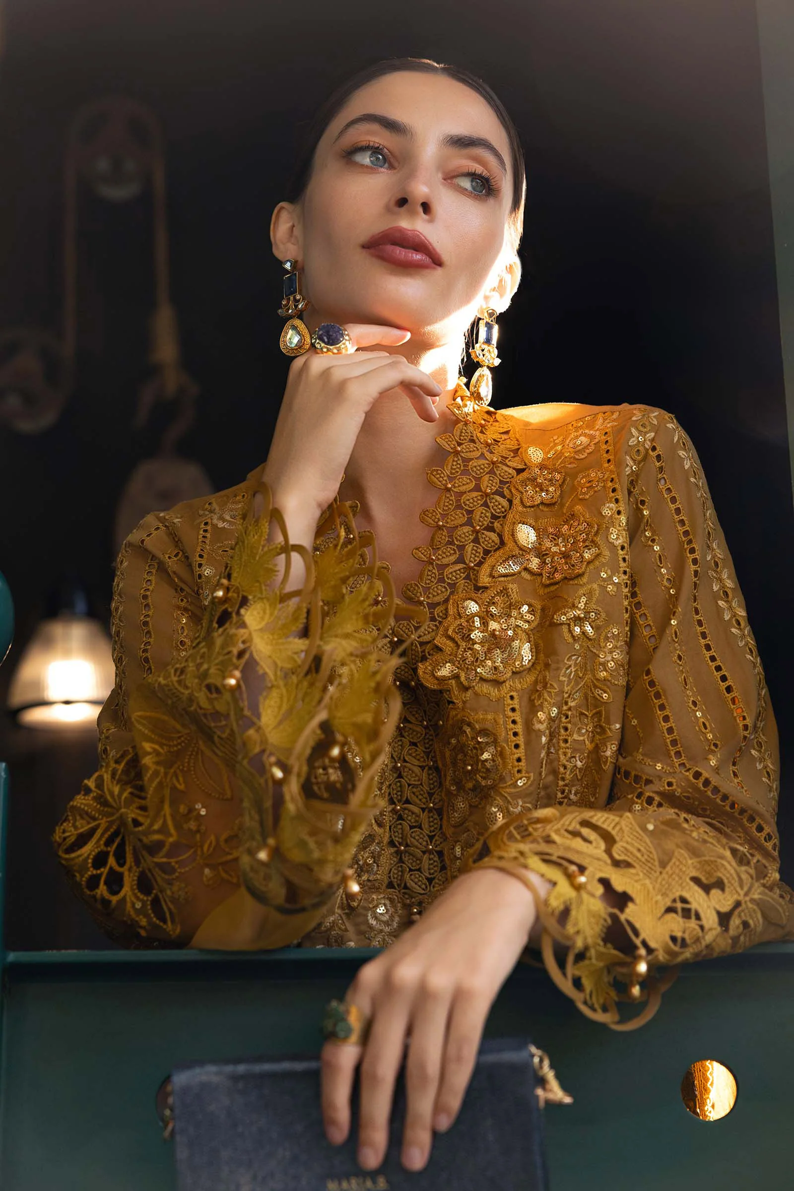 3 Piece Unstitched Embroidered Lawn Suit - Image 3