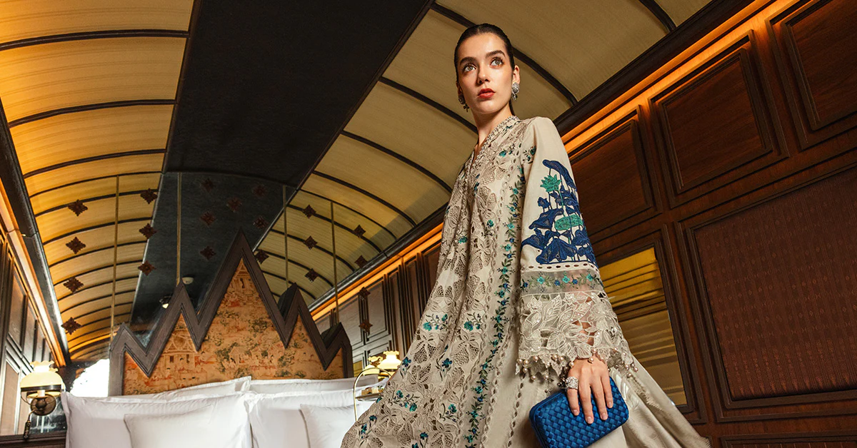 3 Piece Unstitched Embroidered Lawn Suit - Image 7