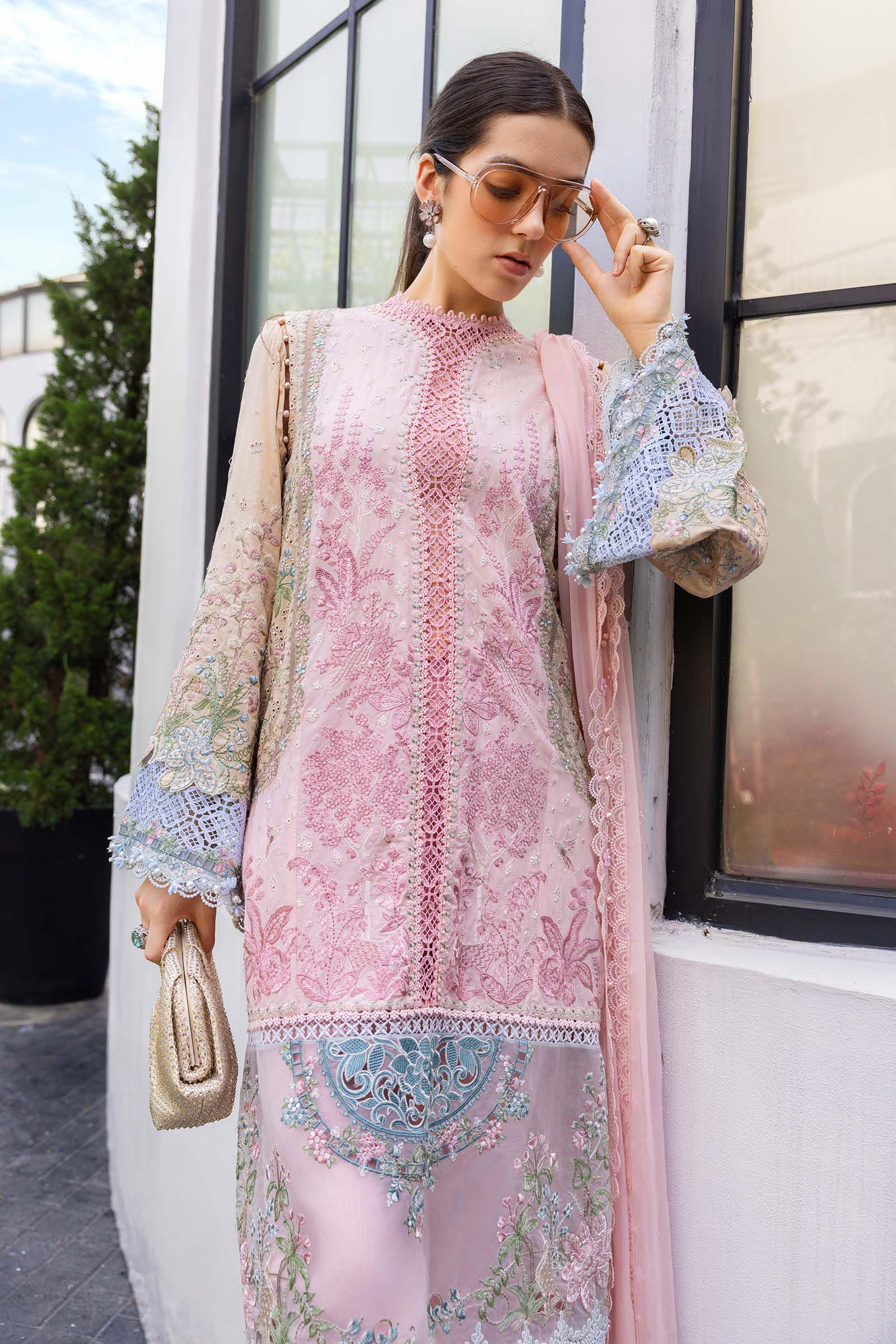 3 Piece Unstitched Embroidered Lawn Suit - Image 2