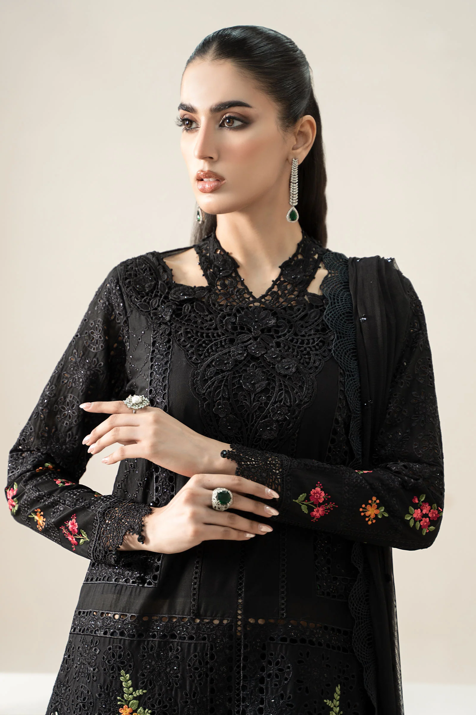 3 Piece Embroidered Lawn Suit | ELS-25-01 - Image 2