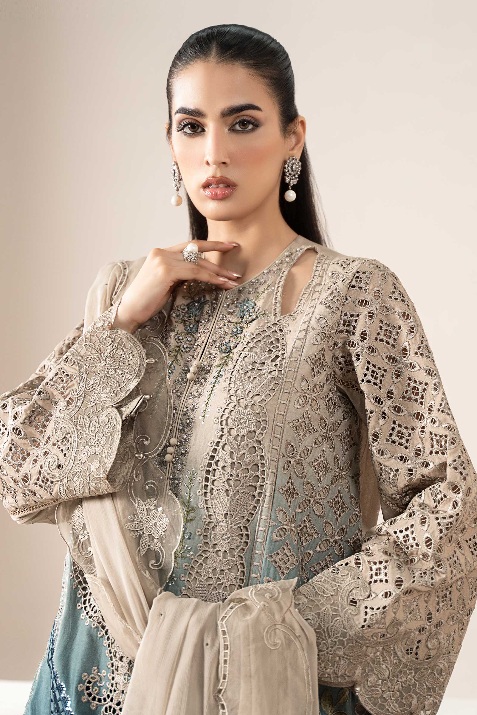 3 Piece Embroidered Lawn Suit | ELS-25-08 - Image 2
