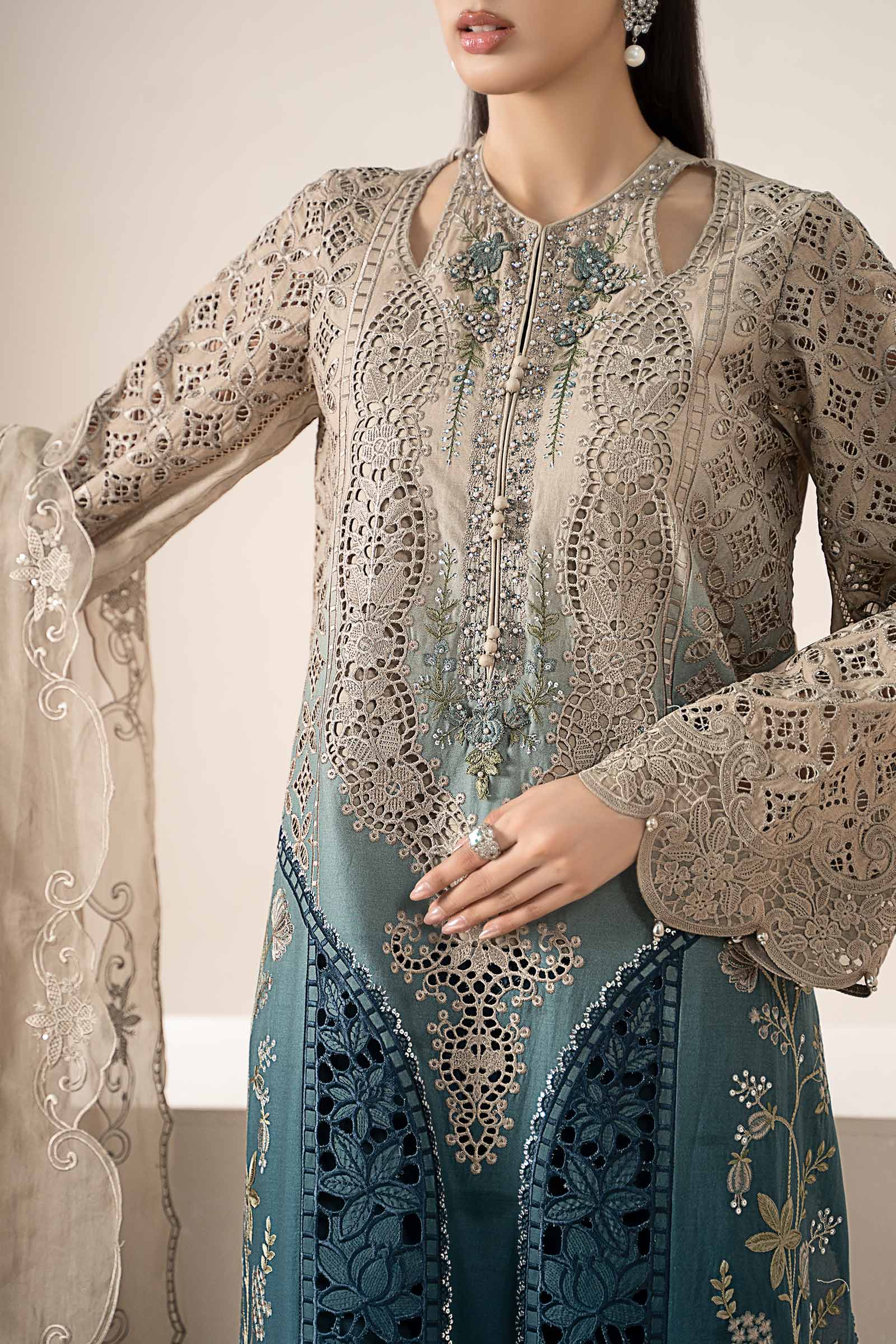 3 Piece Embroidered Lawn Suit | ELS-25-08 - Image 5
