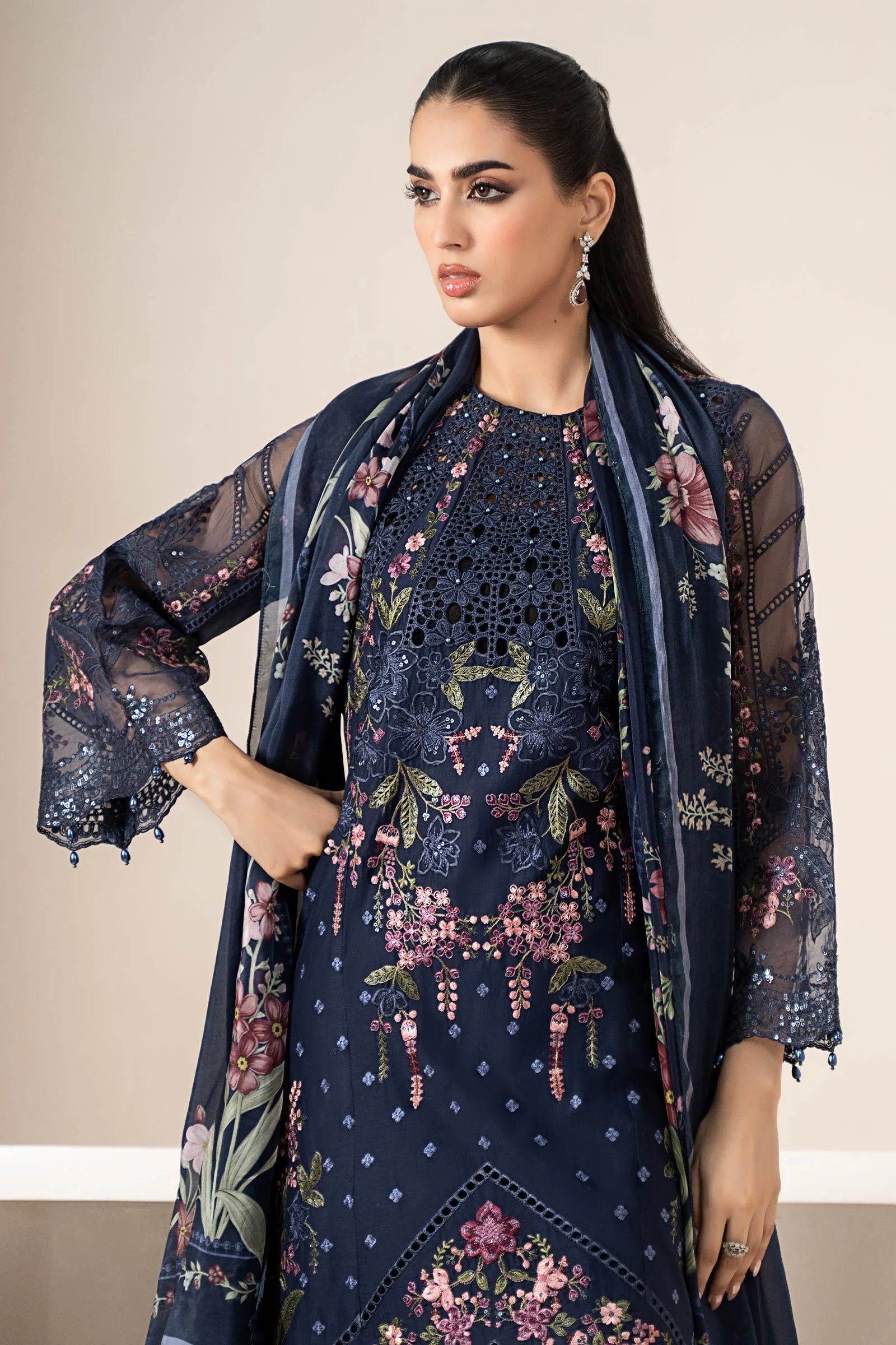 3 Piece Embroidered Lawn Suit | ELS-25-10 - Image 2