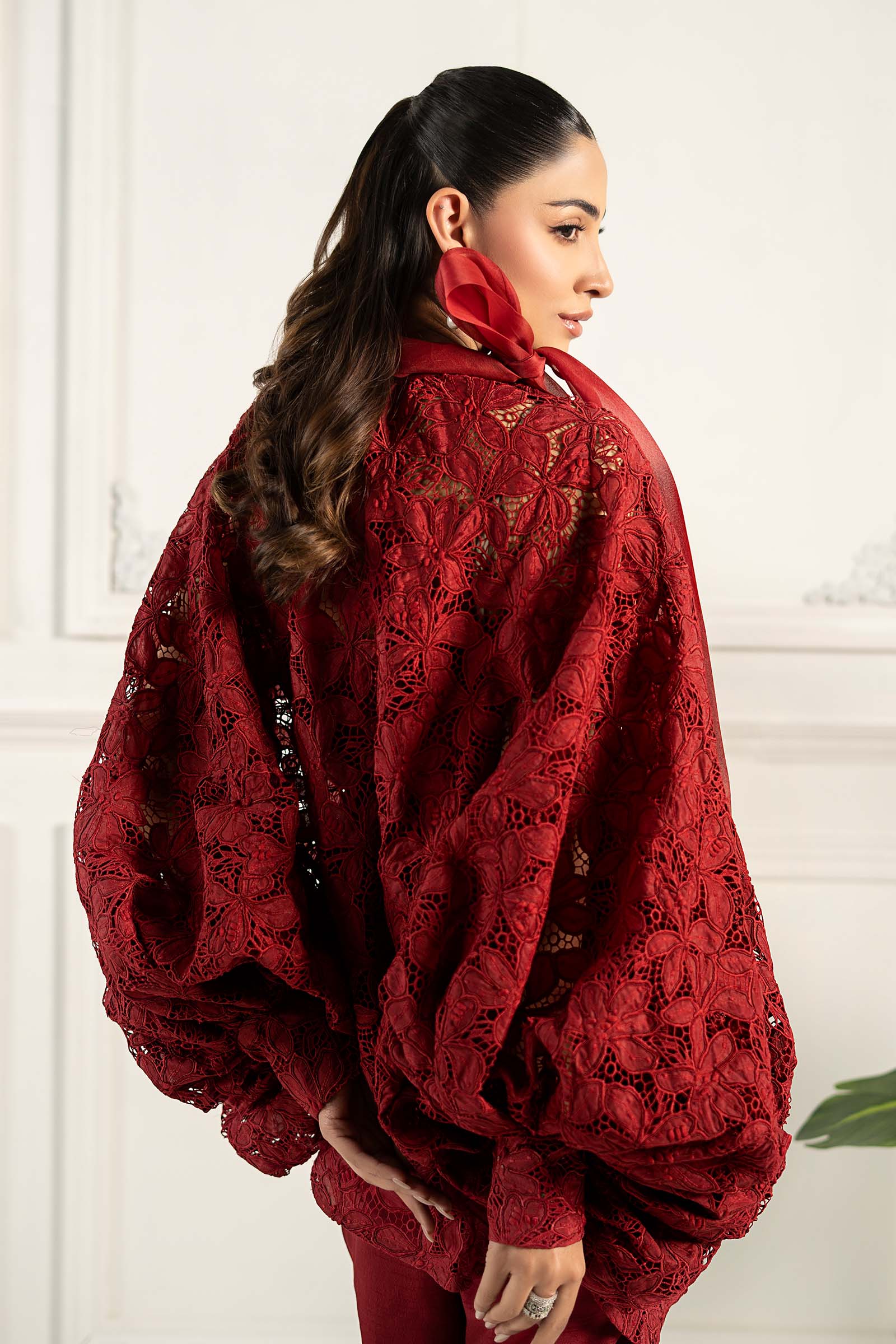 Embroidered Silk Fabric (1Pc) | LF-CH2R1 - Image 3
