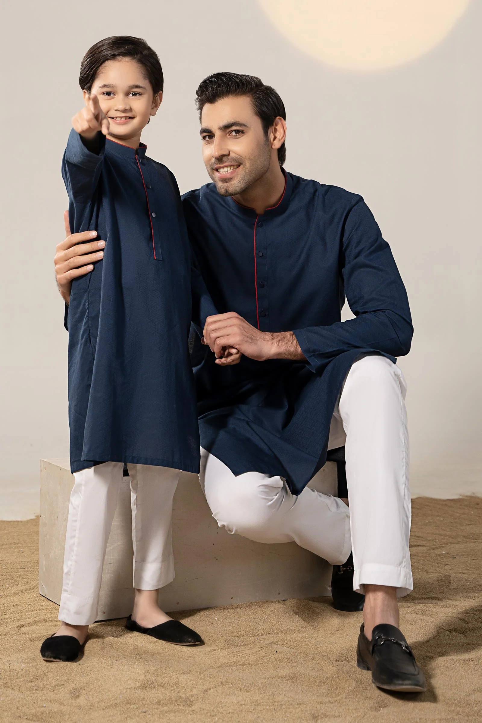Self Dobby Kurta - Image 2