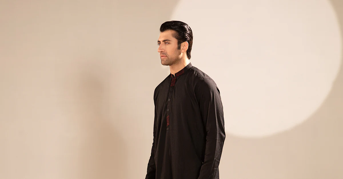Self Dobby Kurta - Image 3