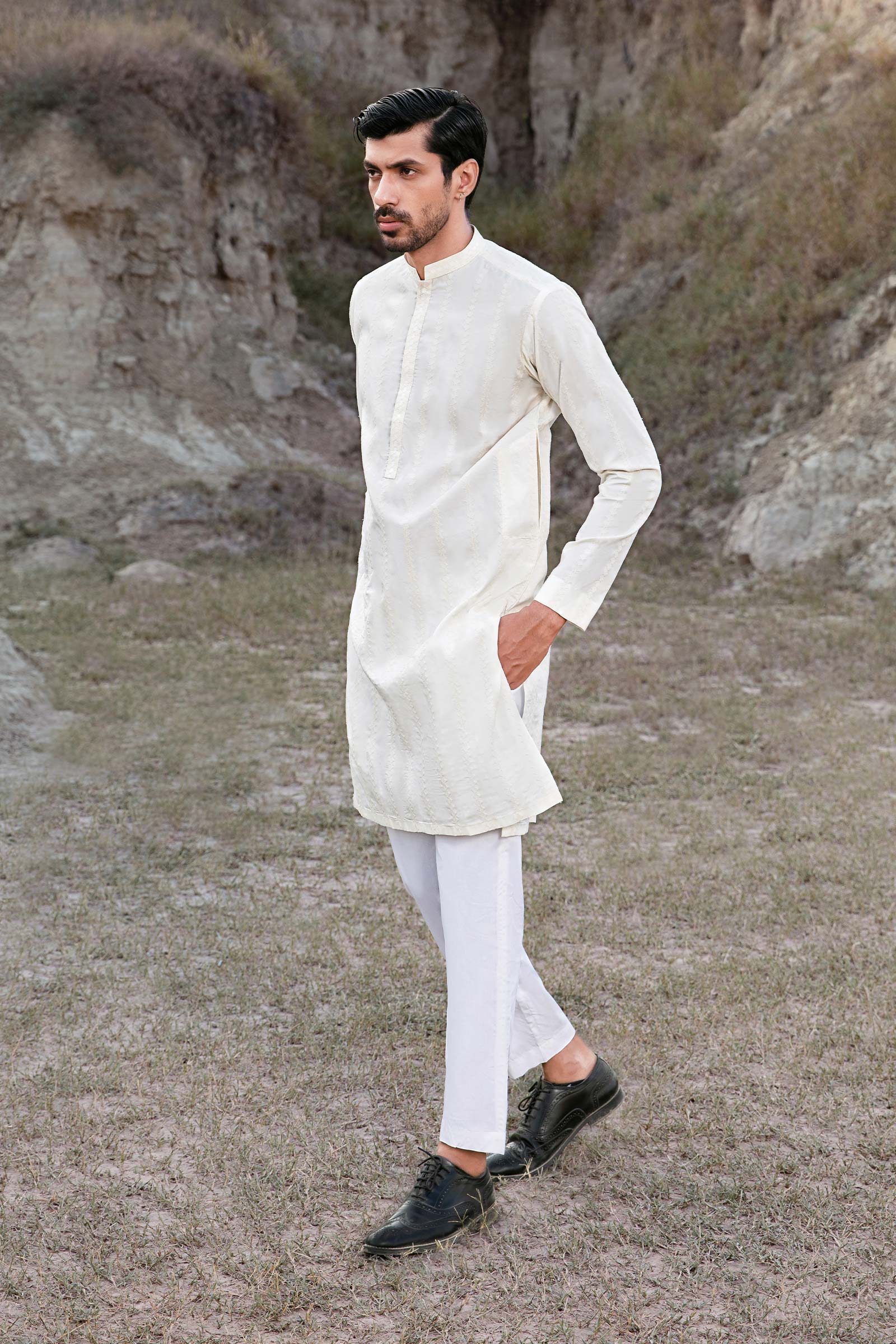 Kurta Off White GTS-W23-08 - Image 4