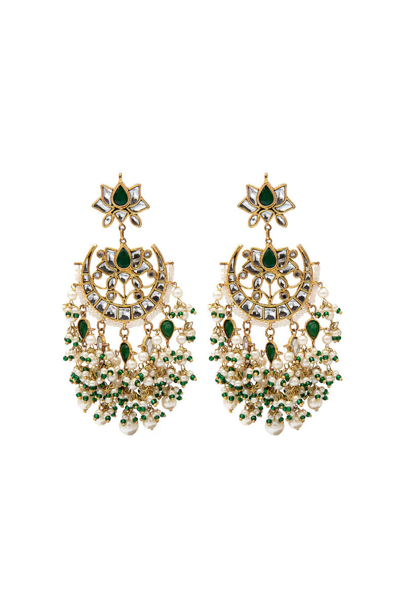 JER-037-Emerald green and Gold - Image 2
