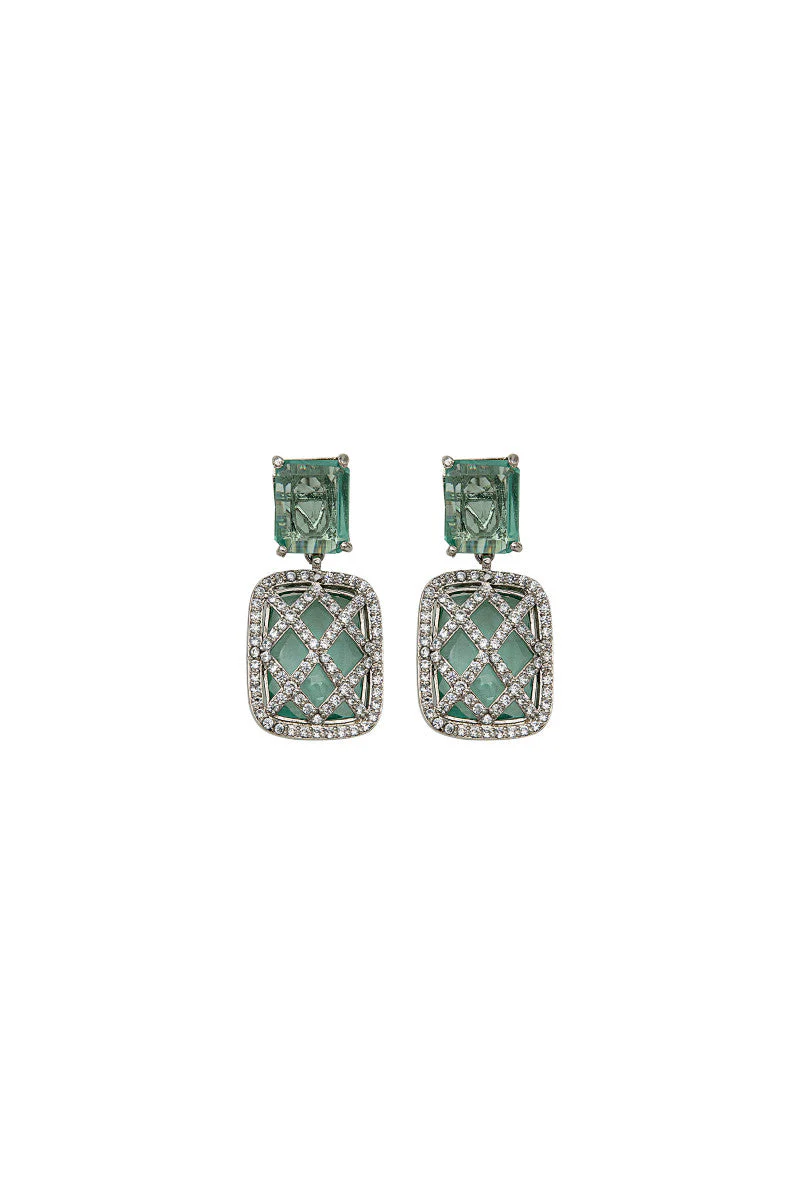 JER-039-Crystal blue and White rhodium - Image 2