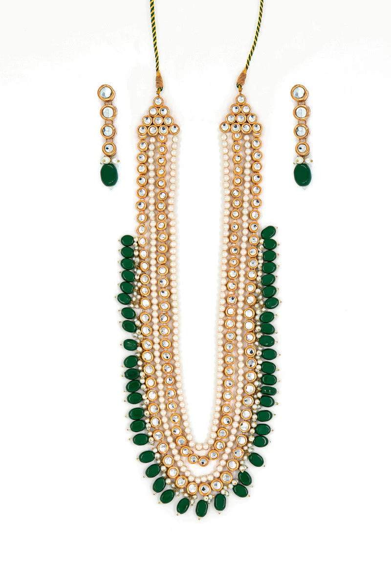JST-006-Emerald Green & gold - Image 3