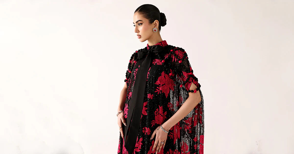 Embroidered Net Fabric (2Pcs) - Image 10