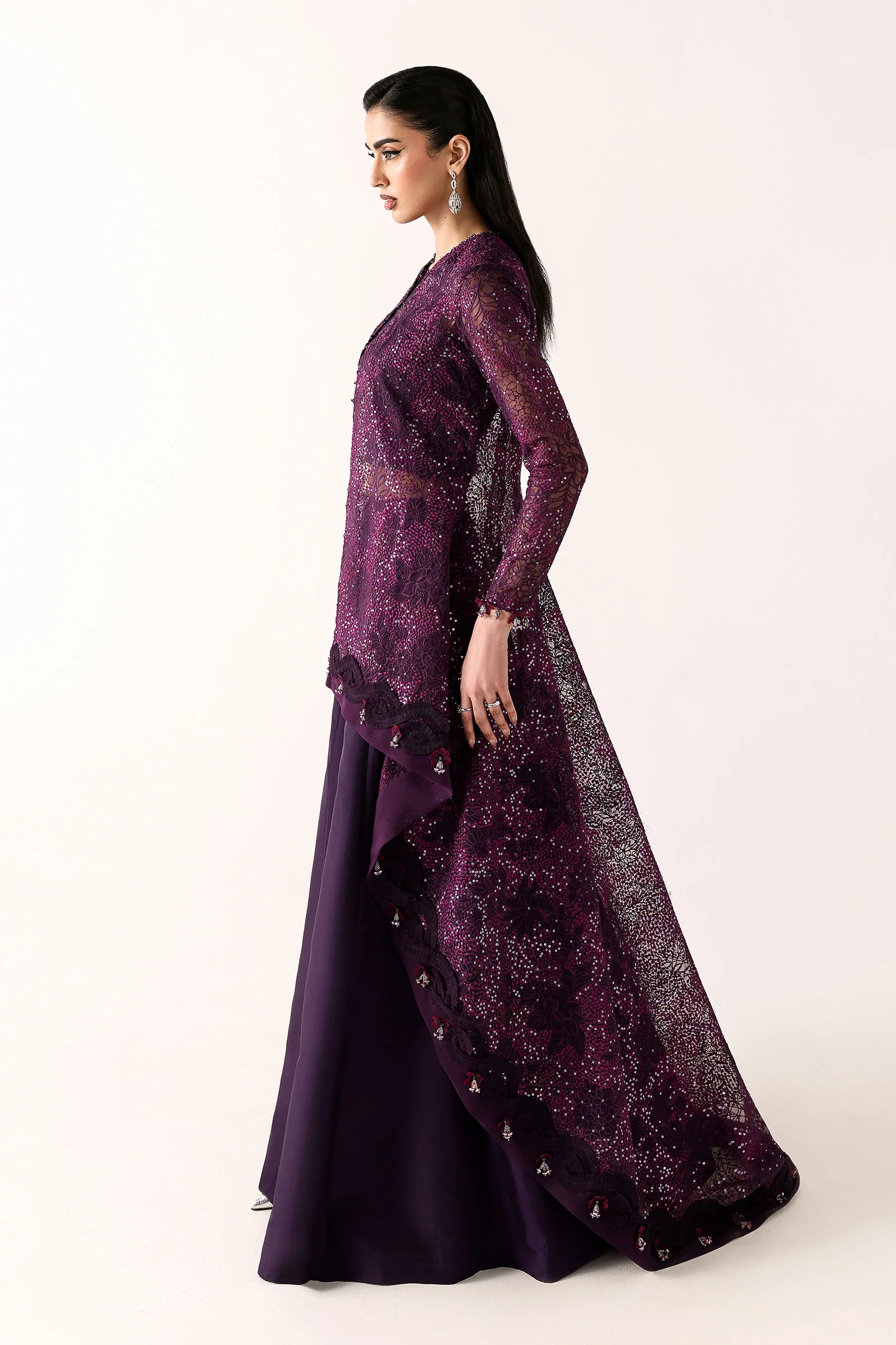 Embroidered Organza Fabric (2Pcs) - Image 6