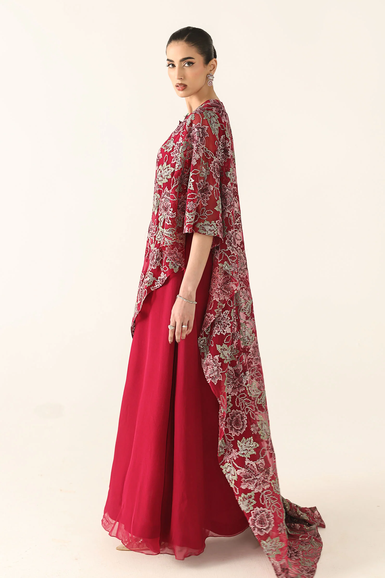 Embroidered Chiffon Fabric (3Pcs) - Image 5