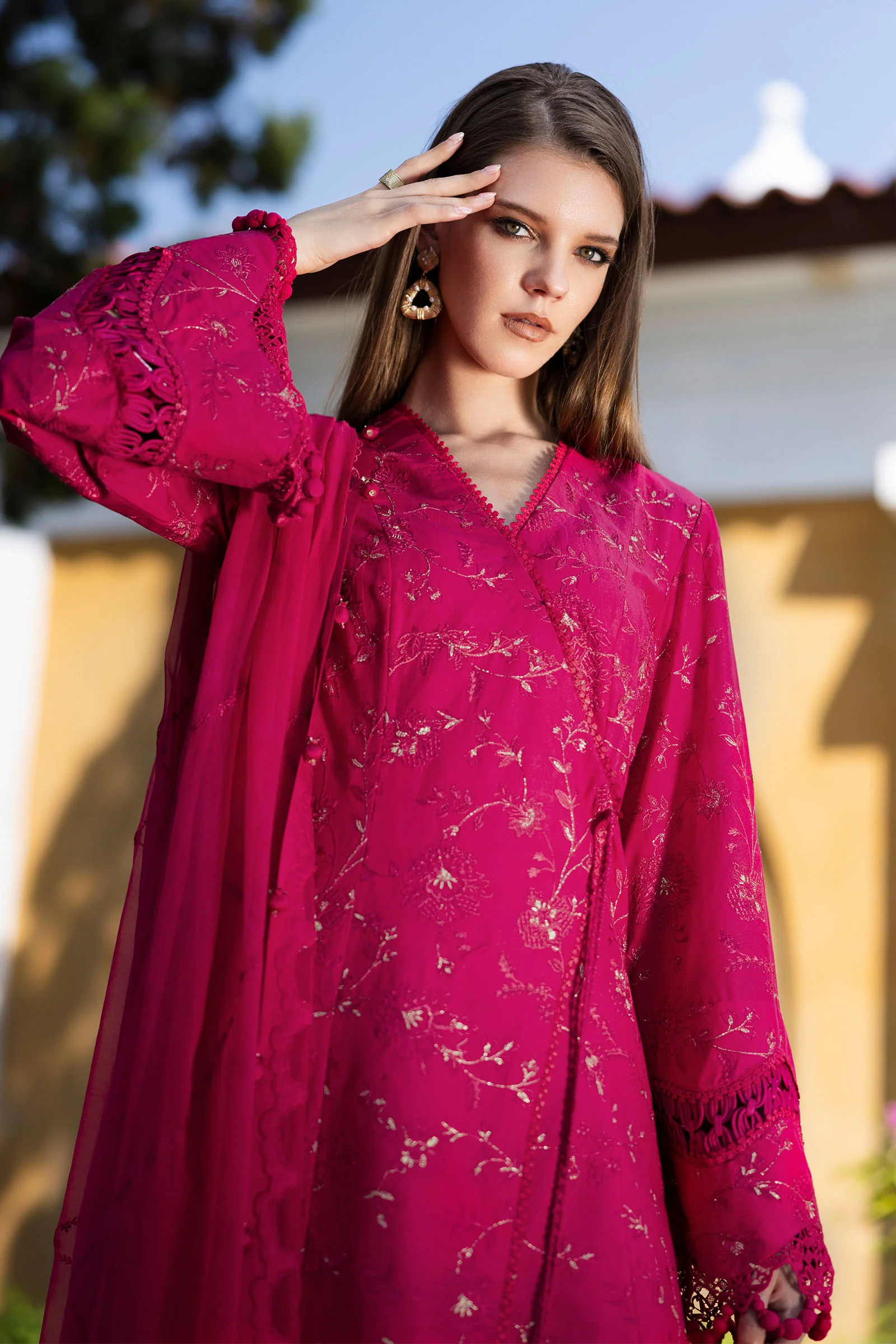 Embroidered Lawn Fabric (2Pcs) - Image 2