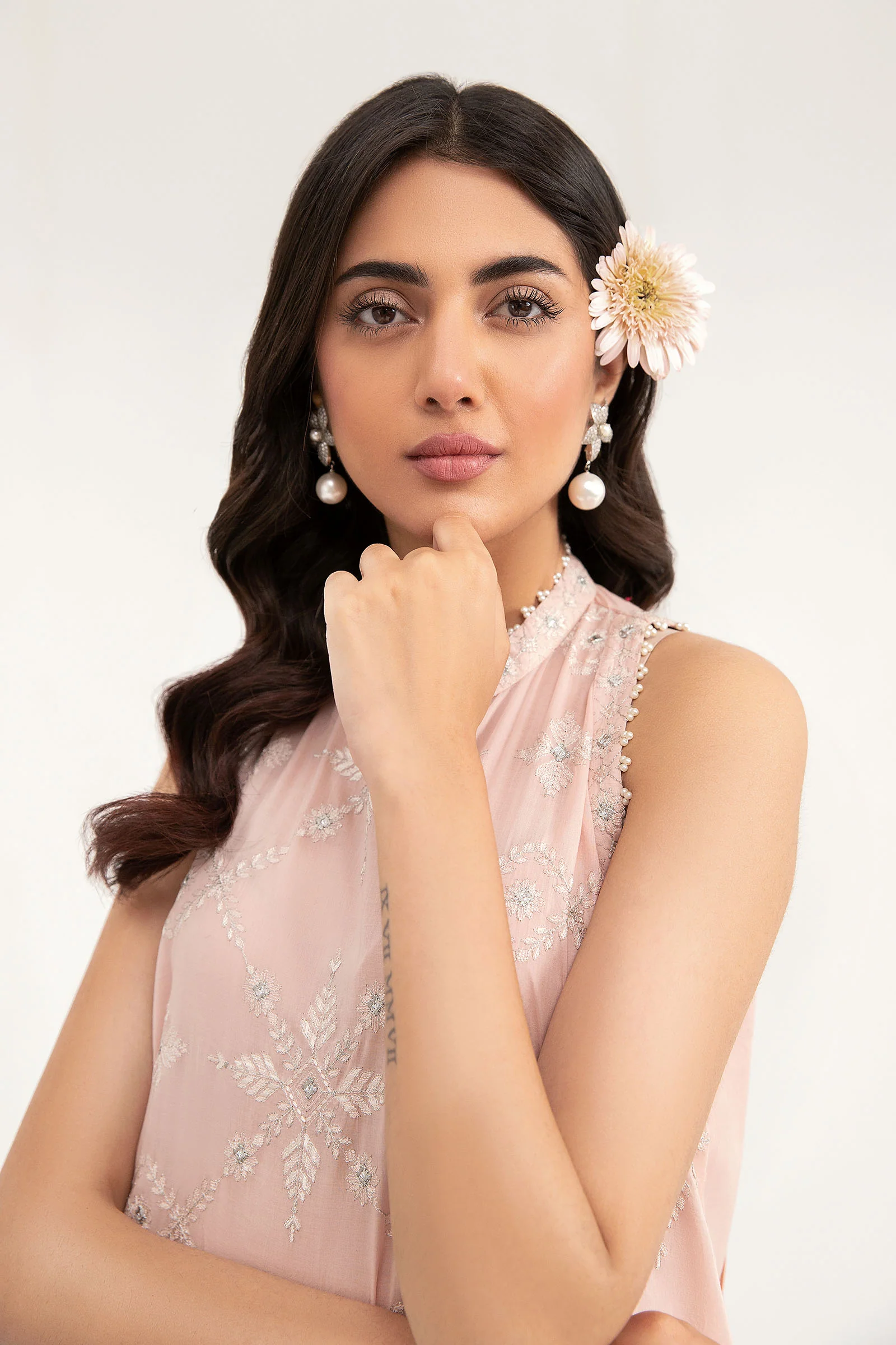 M.Luxe Fabrics Peach LF-408 - Image 2
