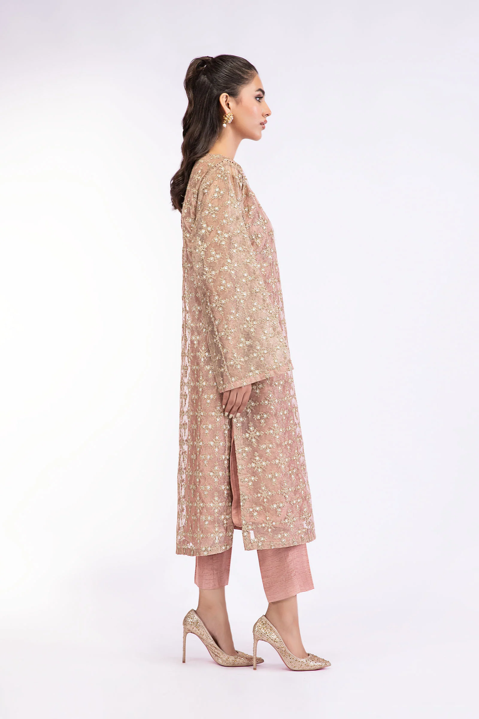 M.Luxe Fabrics Peach LF-503 - Image 3