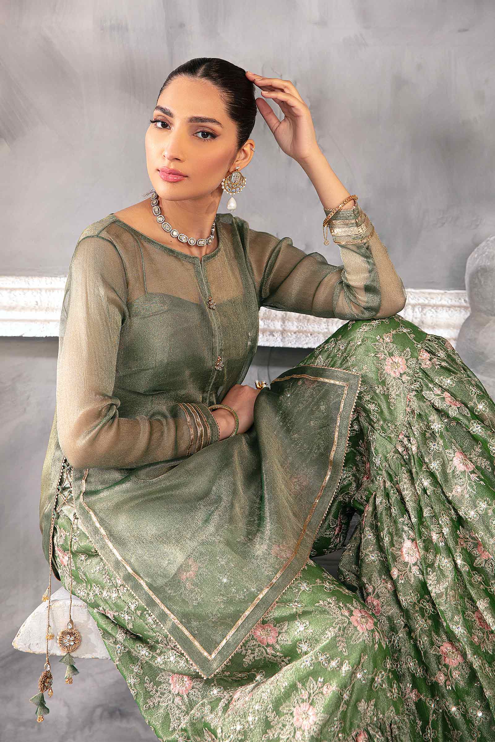 M.Luxe Fabrics Green LF-504 - Image 2