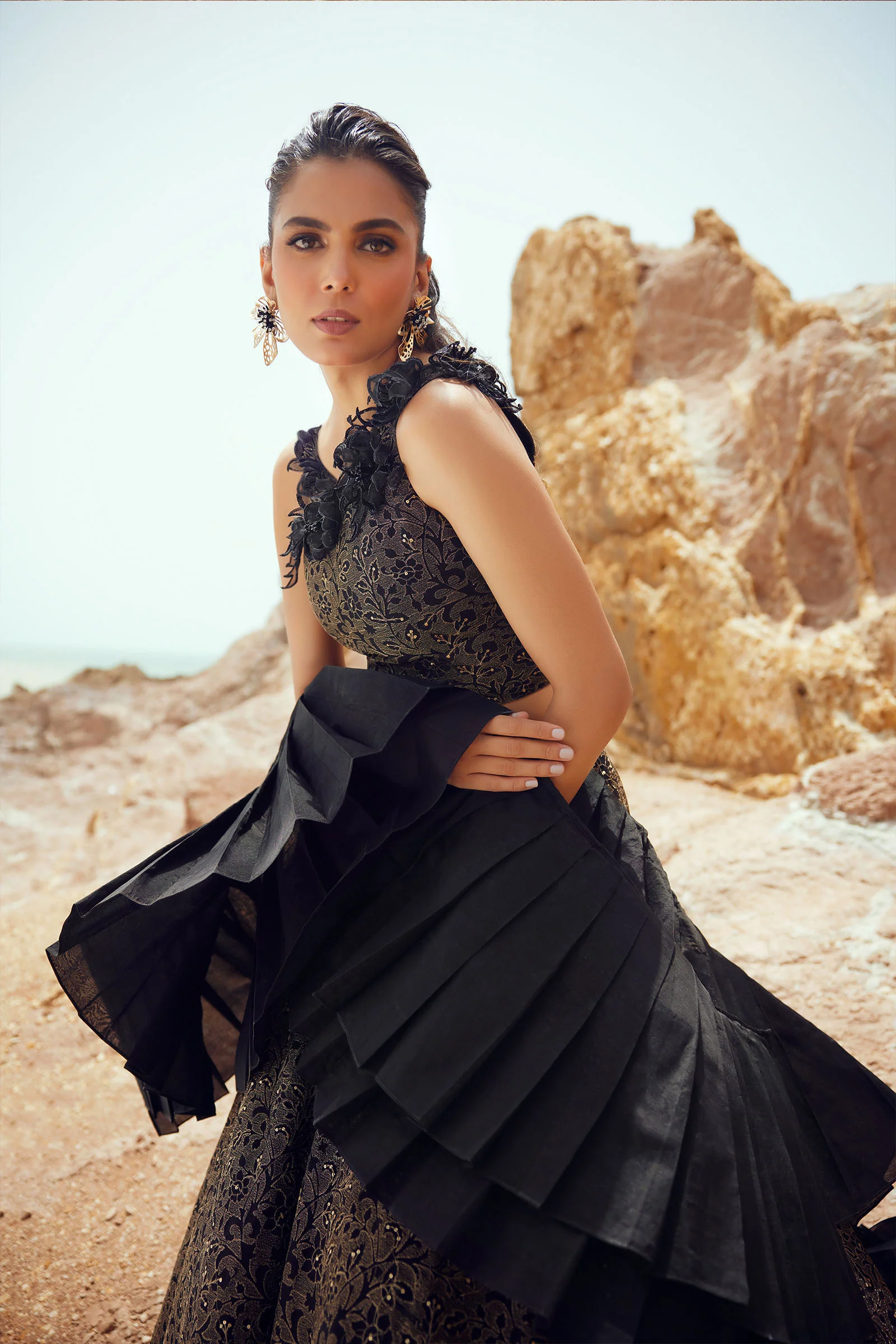 M.Luxe Fabrics Black LF-521 - Image 3