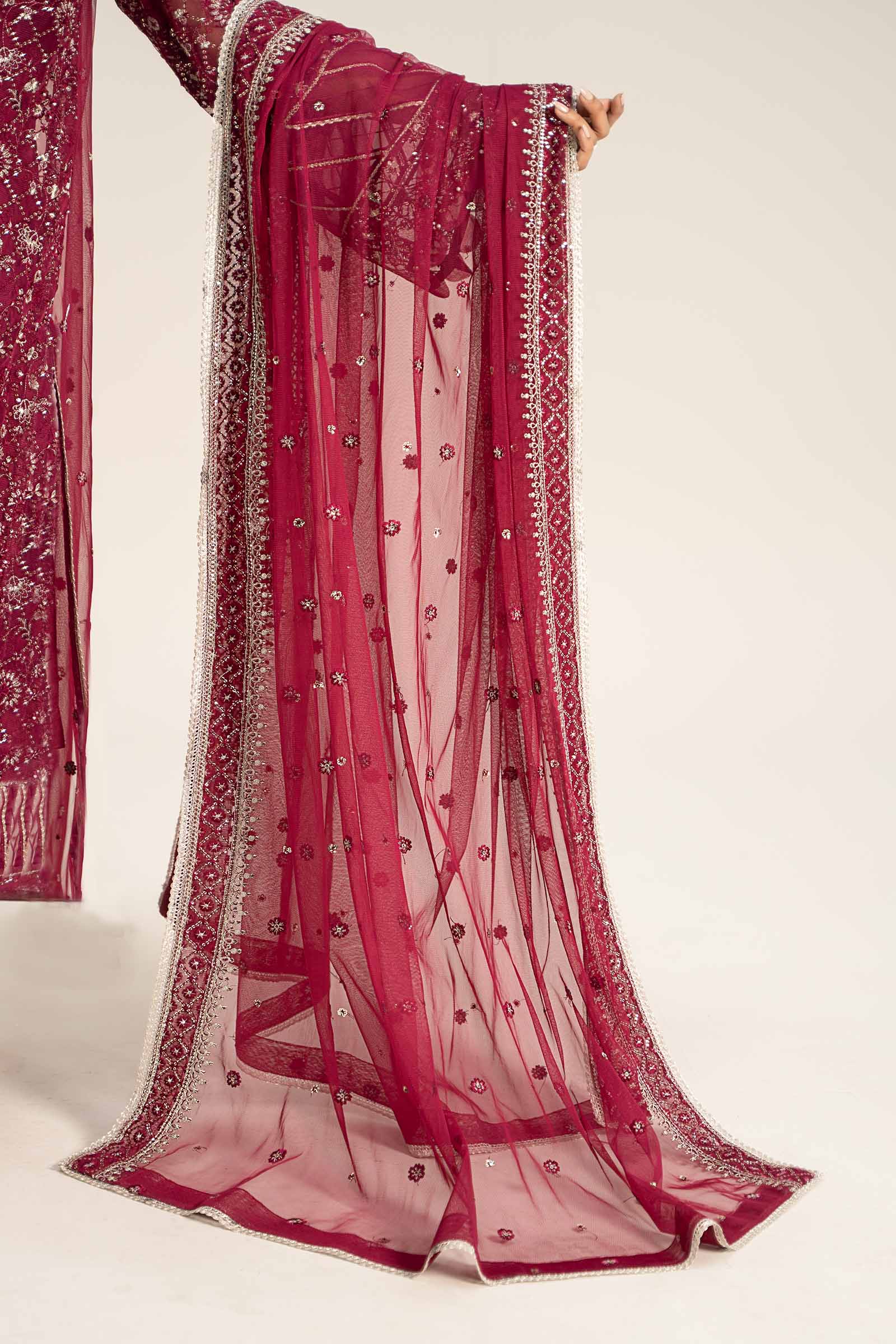 Embroidered Poly Net Fabric (2Pcs) | LF-705 - Image 2