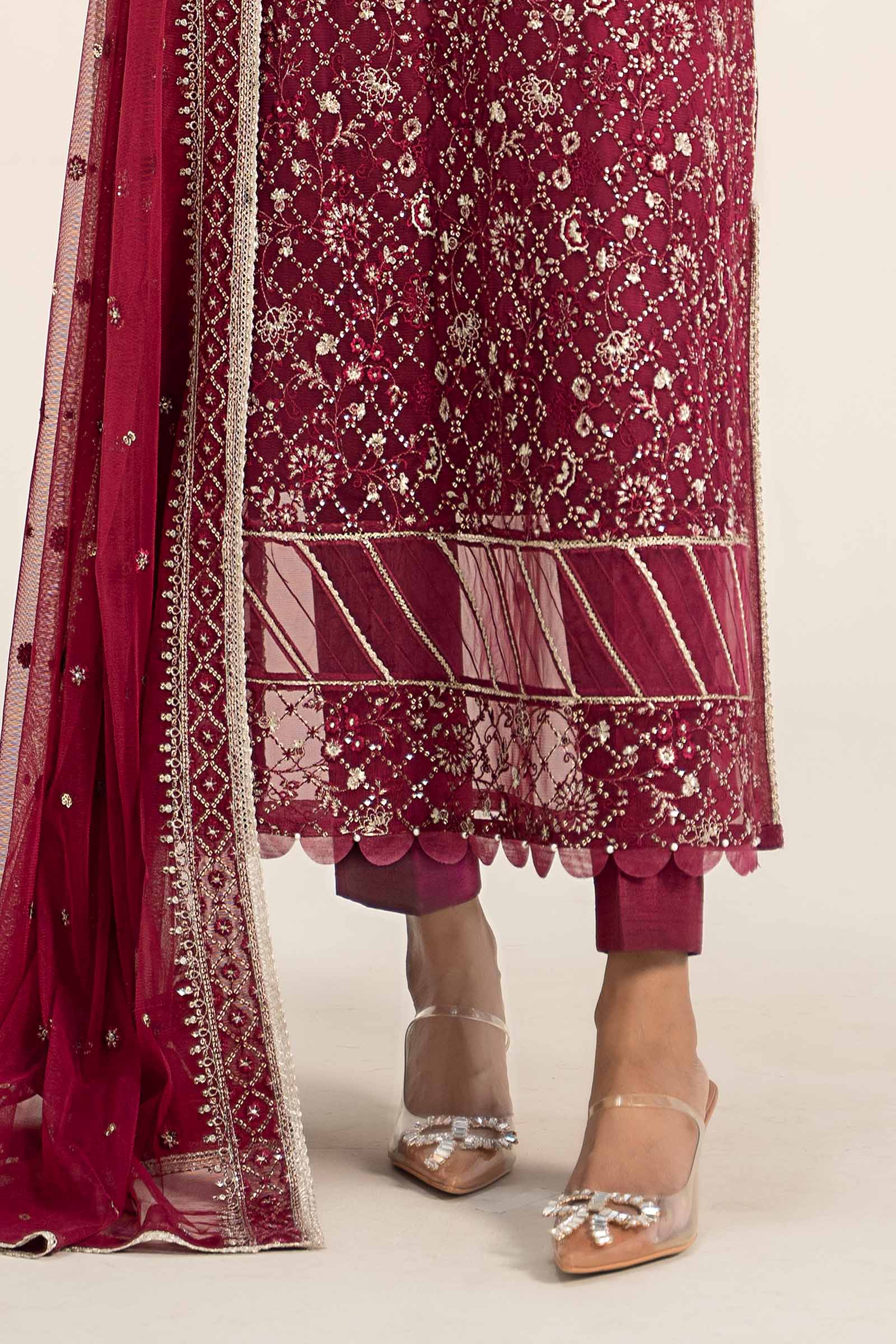 Embroidered Poly Net Fabric (2Pcs) | LF-705 - Image 3