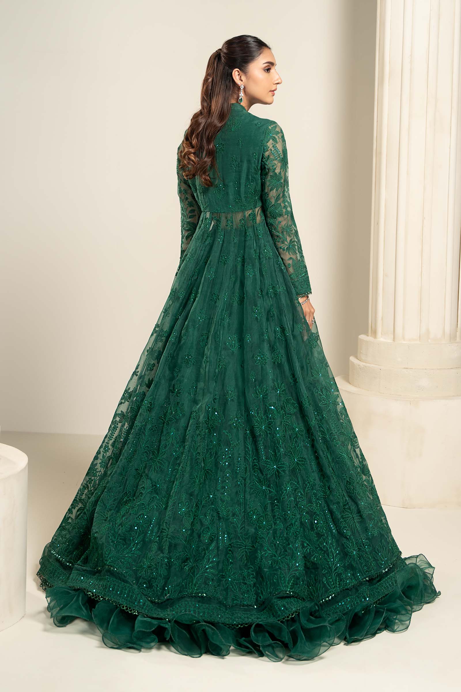 Embroidered Organza Fabric (1Pc) | LF-709 - Image 5