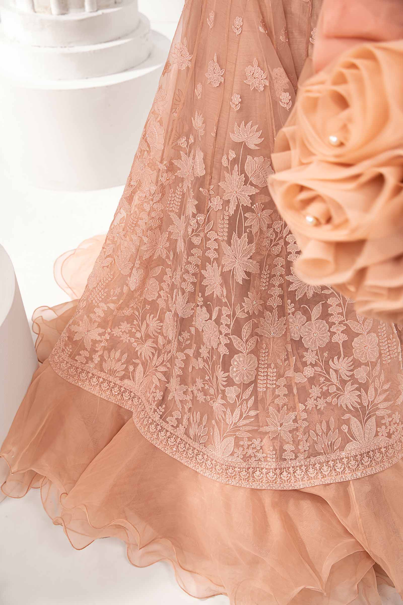 Embroidered Organza Fabric (1Pc) | LF-710 - Image 10