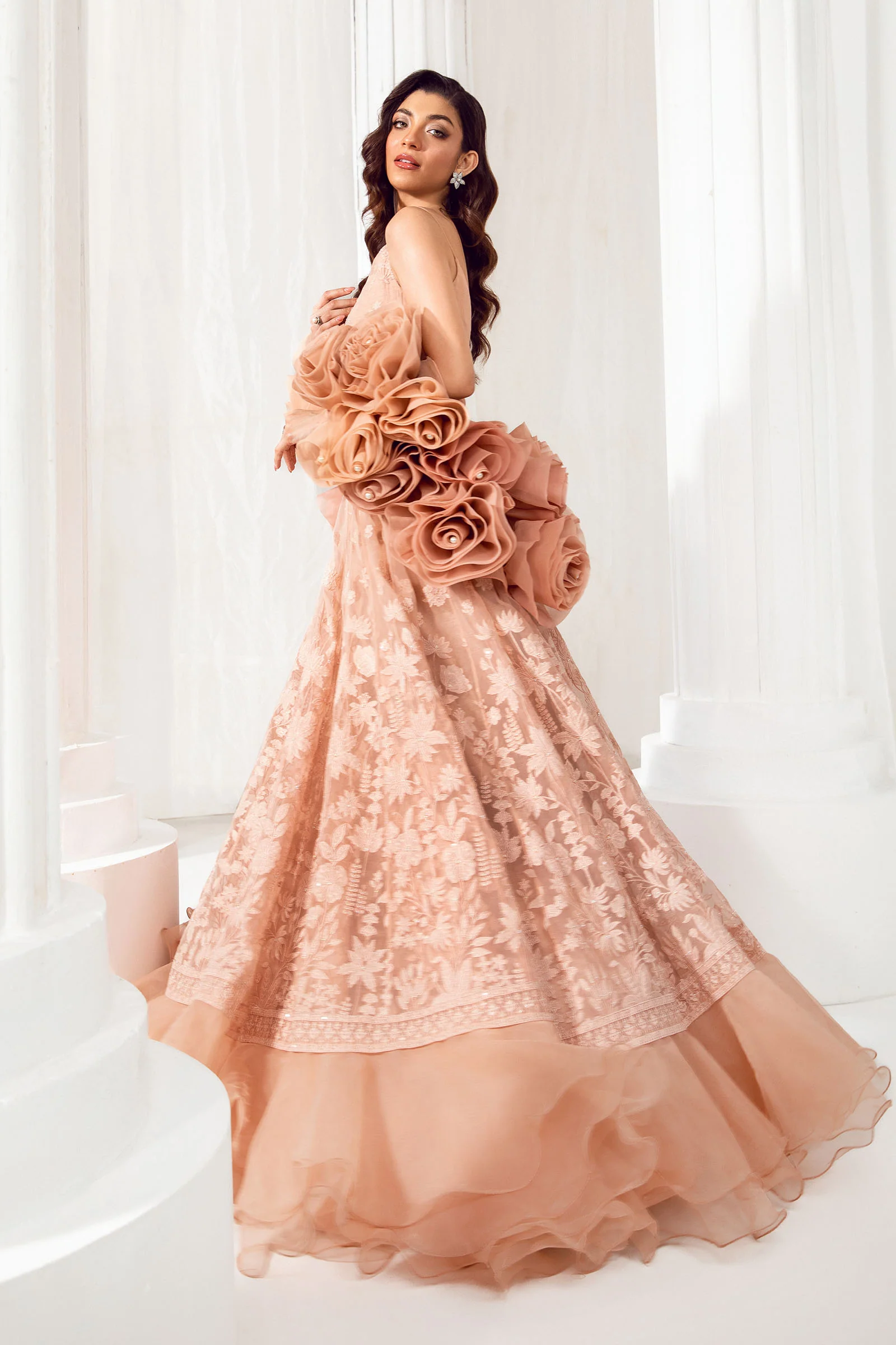 Embroidered Organza Fabric (1Pc) | LF-710 - Image 13