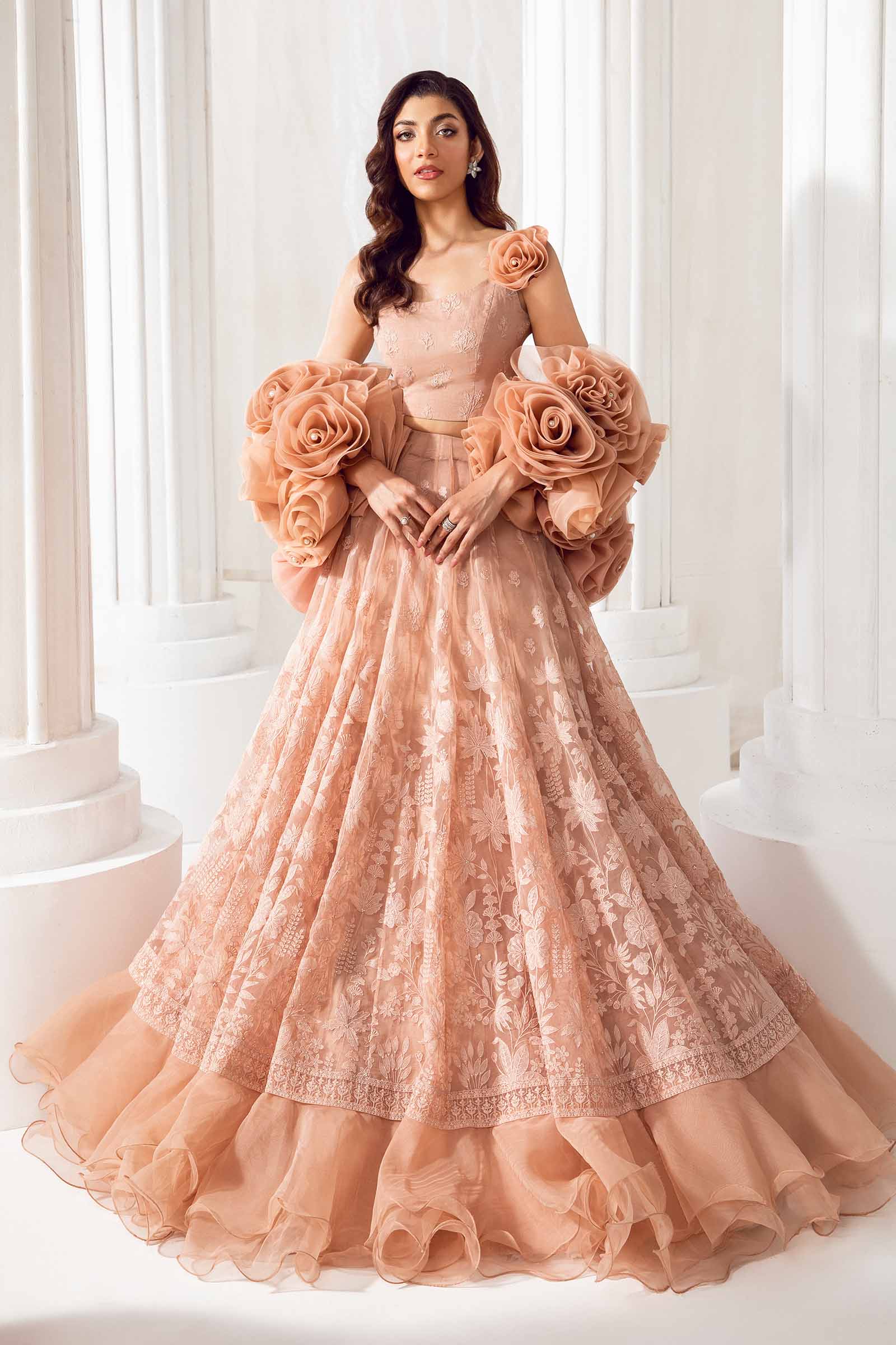 Embroidered Organza Fabric (1Pc) | LF-710 - Image 6