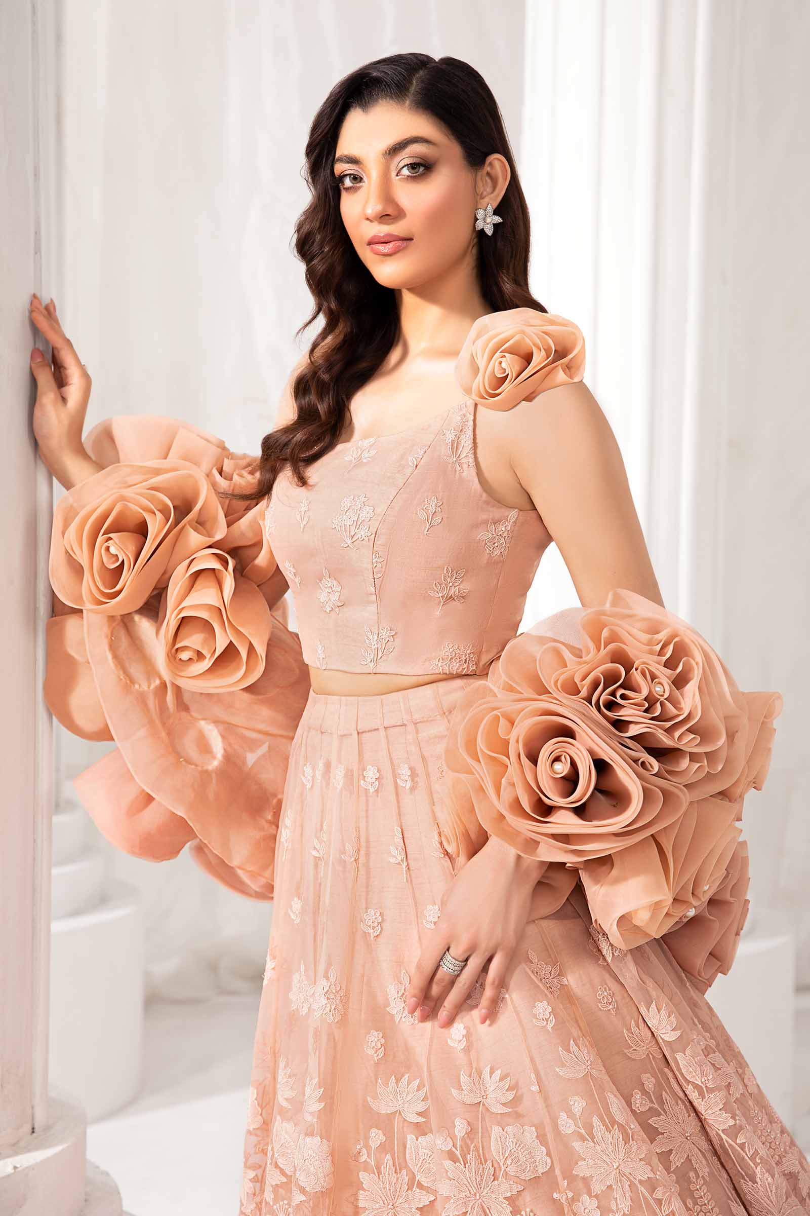 Embroidered Organza Fabric (1Pc) | LF-710 - Image 9