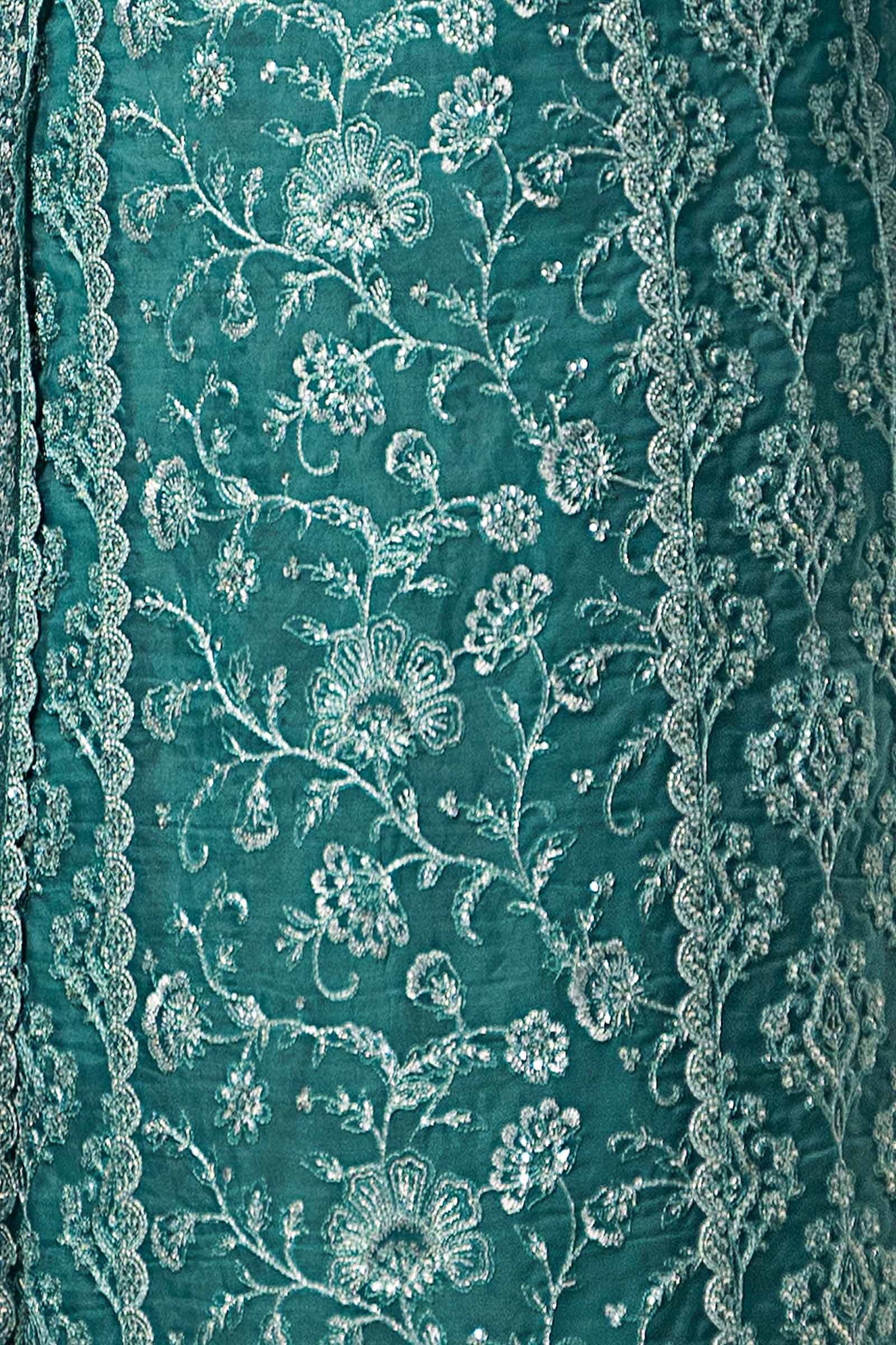 Embroidered Organza Fabric (2Pcs) | LF-714 - Image 2